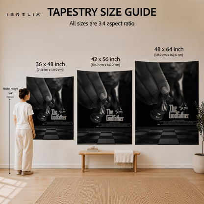 The Godfather Chess Piece Wall Tapestry – Premium Movie Wall Hanging & Home Decor in Pakistan