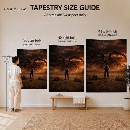 Stranger Things Mind Flayer Wall Tapestry – Epic Monster Fan Art Wall Hanging