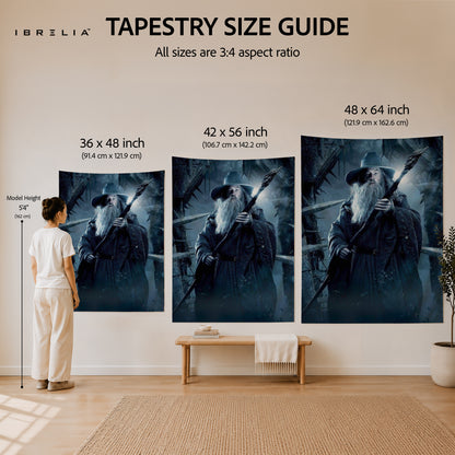 The Lord of the Rings Gandalf the Grey Wall Tapestry – Wizard of Middle-earth Fantasy Wall Hanging