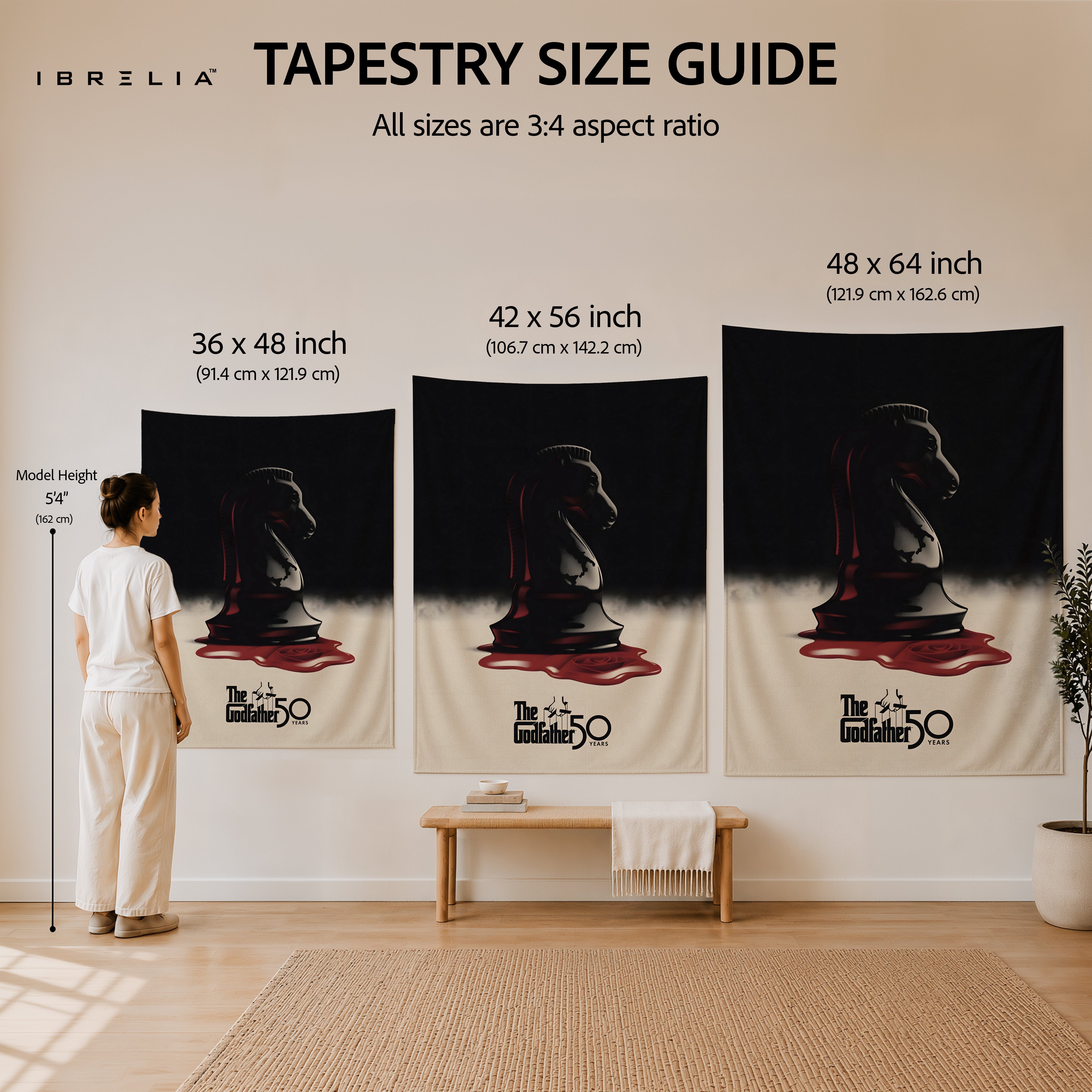The Godfather 50th Anniversary Chess Knight Wall Tapestry – Premium Movie Wall Hanging & Home Decor in Pakistan