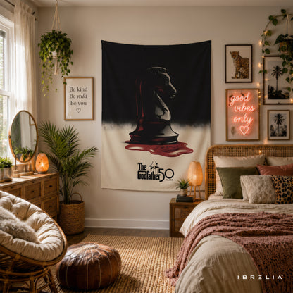 The Godfather 50th Anniversary Chess Knight Wall Tapestry – Premium Movie Wall Hanging & Home Decor in Pakistan