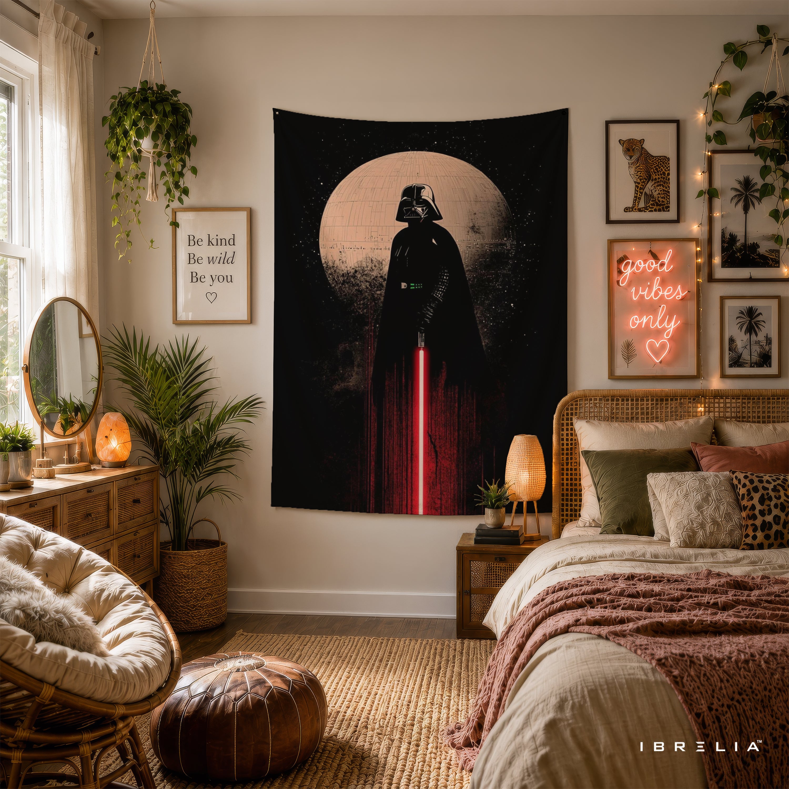 Darth Vader Death Star Wall Tapestry – Star Wars Sith Lord Sci-Fi Wall Hanging
