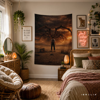 Stranger Things Mind Flayer Wall Tapestry – Epic Monster Fan Art Wall Hanging