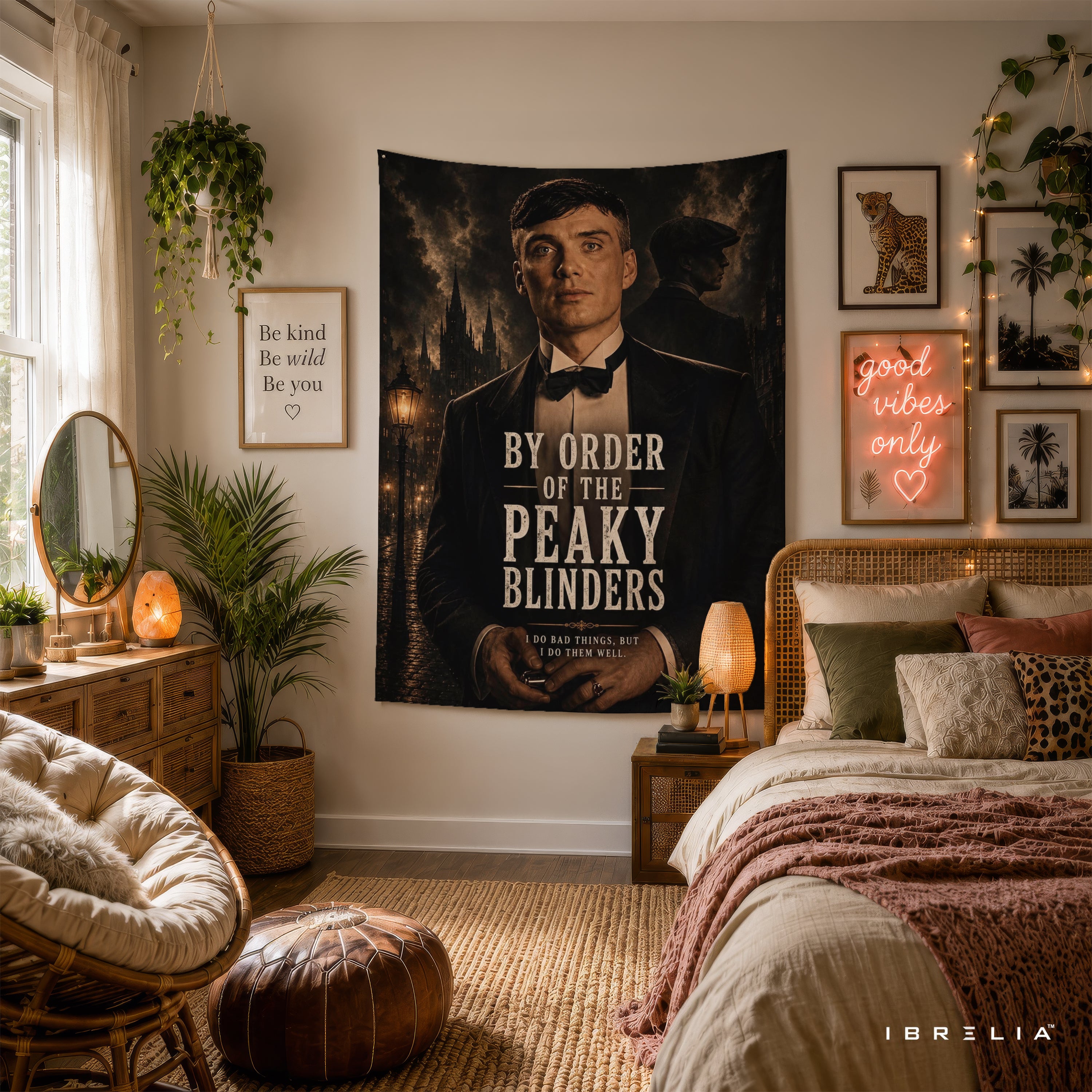 By Order of the Peaky Blinders Wall Tapestry | Premium Heavyweight Jute Fabric Wall Hanging