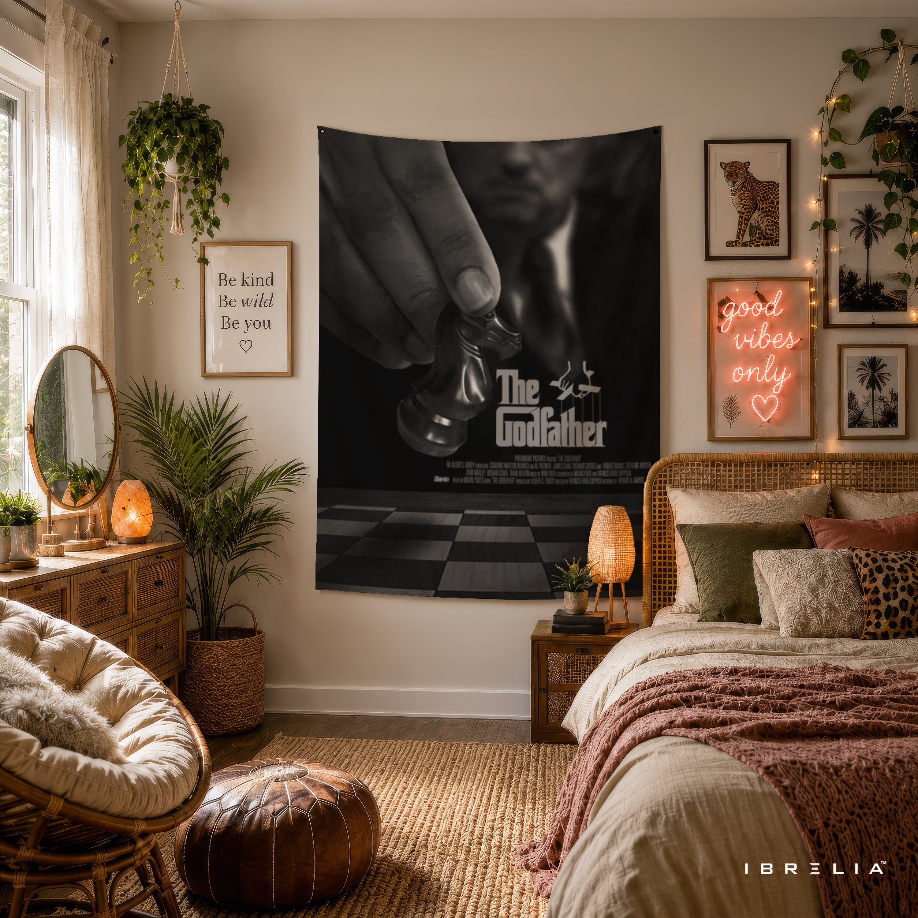 The Godfather Chess Piece Wall Tapestry – Premium Movie Wall Hanging & Home Decor in Pakistan