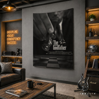 The Godfather Chess Piece Wall Tapestry – Premium Movie Wall Hanging & Home Decor in Pakistan