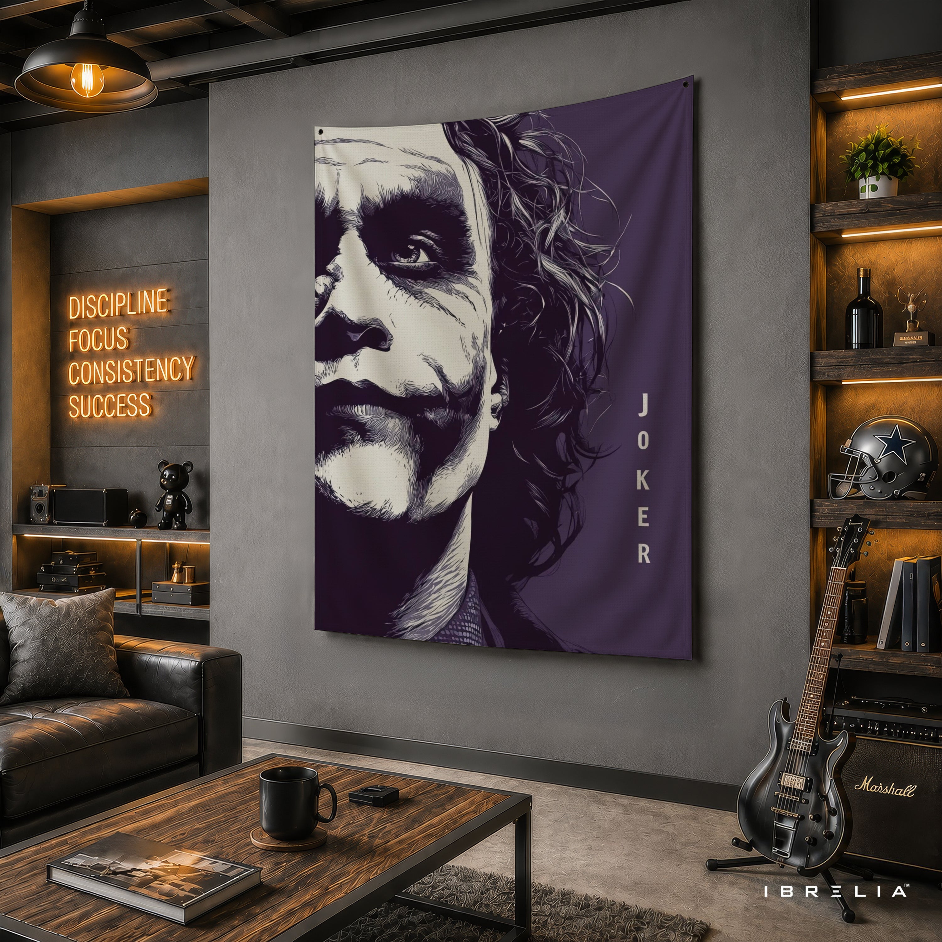 The Dark Knight Joker Portrait Wall Tapestry – Premium Movie Wall Hanging & Home Decor in Pakistan