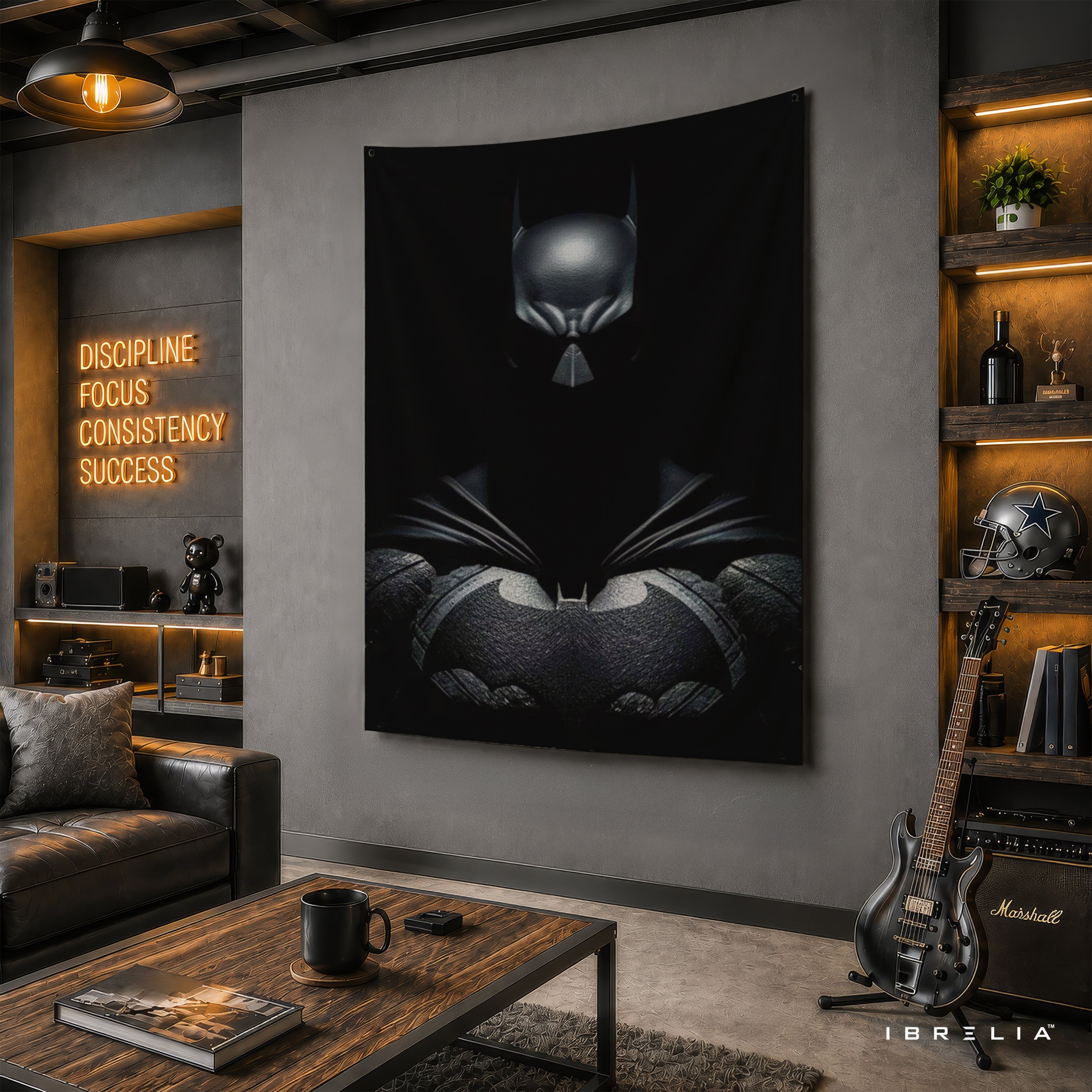 Batman Dark Knight Portrait Wall Tapestry – Premium Superhero Wall Hanging & Home Decor in Pakistan