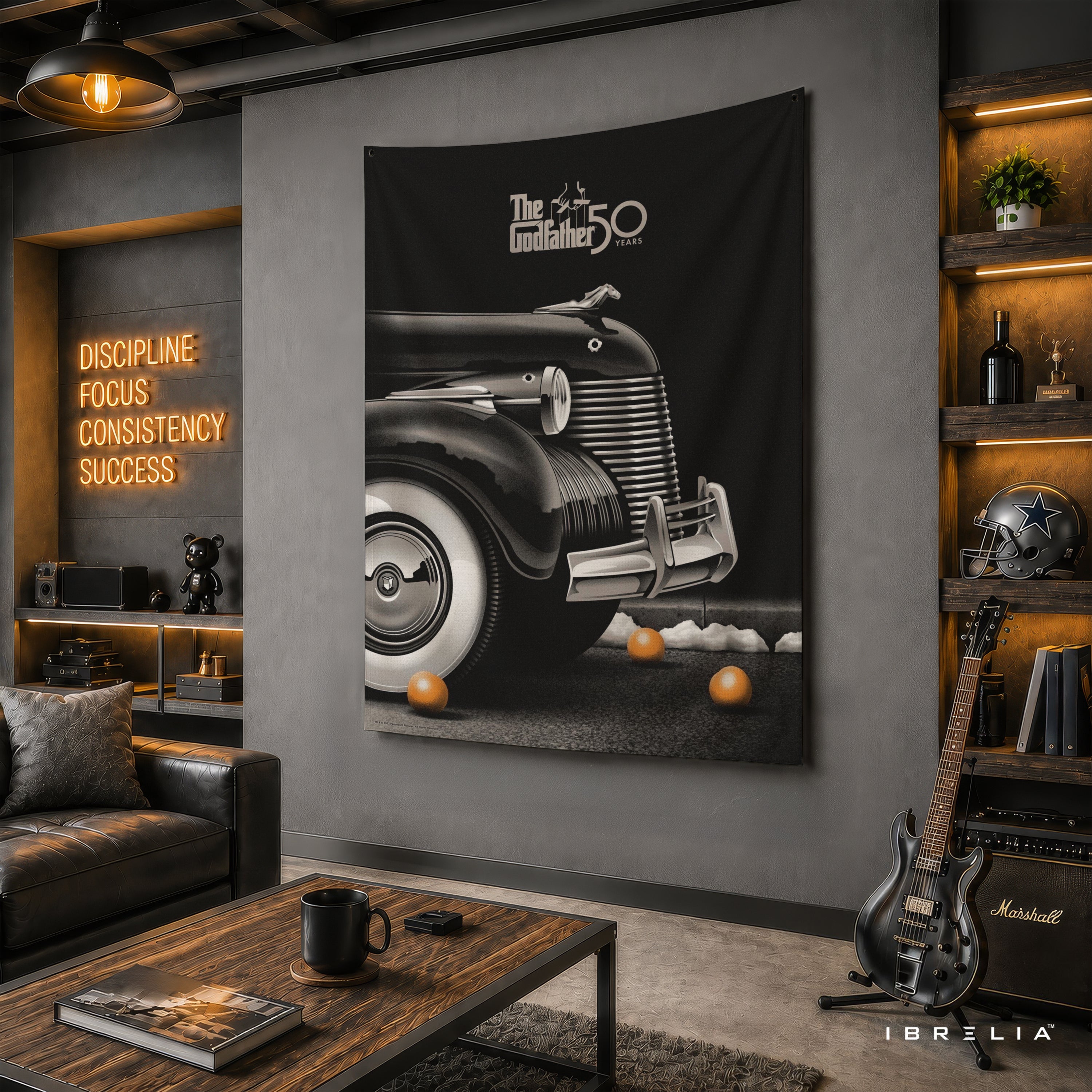 The Godfather 50th Anniversary Vintage Car Wall Tapestry – Premium Movie Wall Hanging & Home Decor in Pakistan