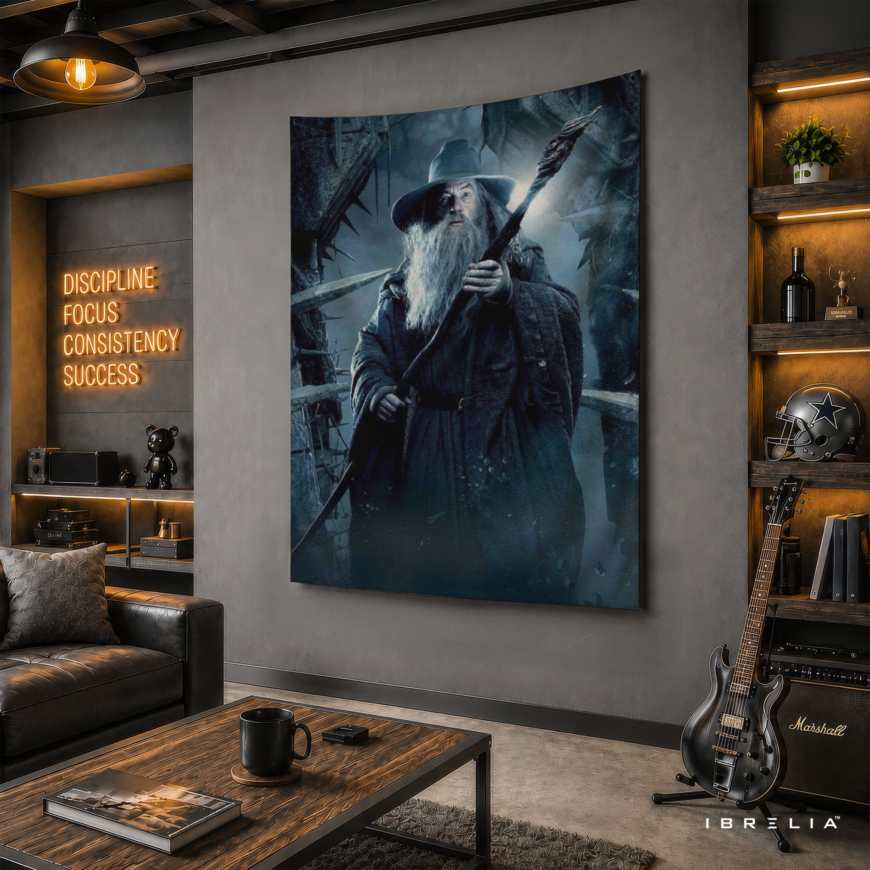 The Lord of the Rings Gandalf the Grey Wall Tapestry – Wizard of Middle-earth Fantasy Wall Hanging