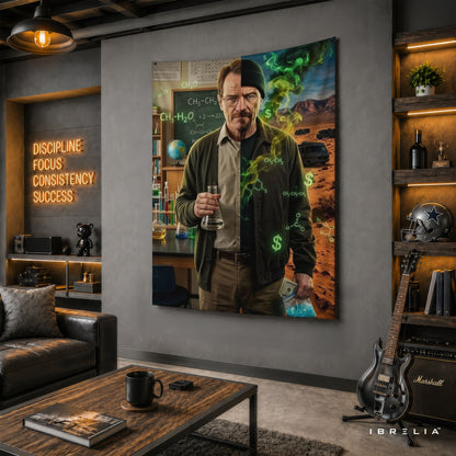 Breaking Bad Walter White Chemistry Wall Tapestry – Heisenberg Laboratory Artwork