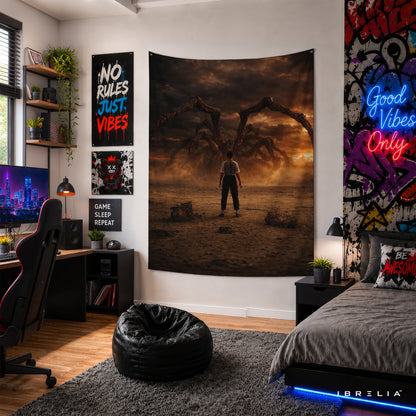 Stranger Things Mind Flayer Wall Tapestry – Epic Monster Fan Art Wall Hanging