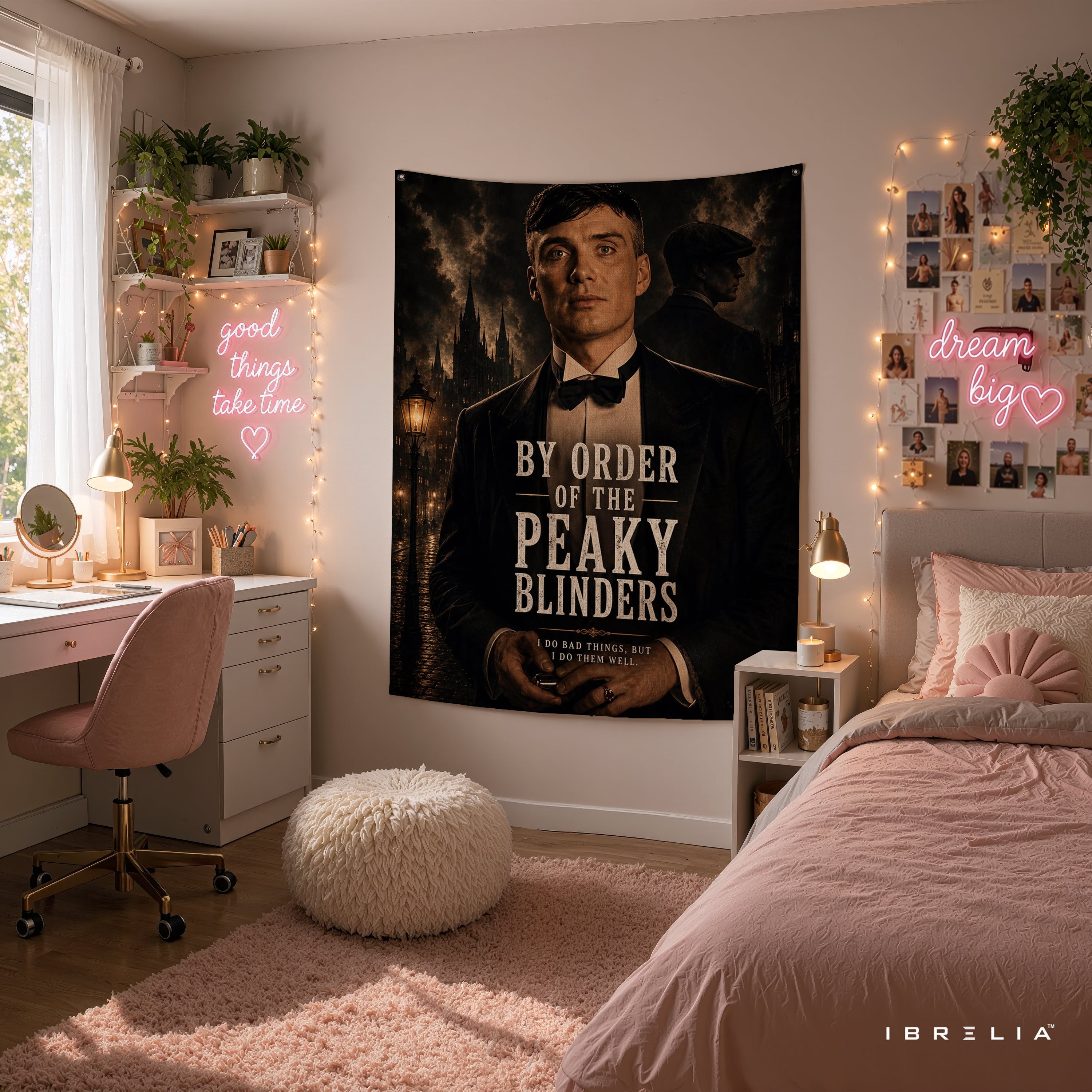 By Order of the Peaky Blinders Wall Tapestry | Premium Heavyweight Jute Fabric Wall Hanging