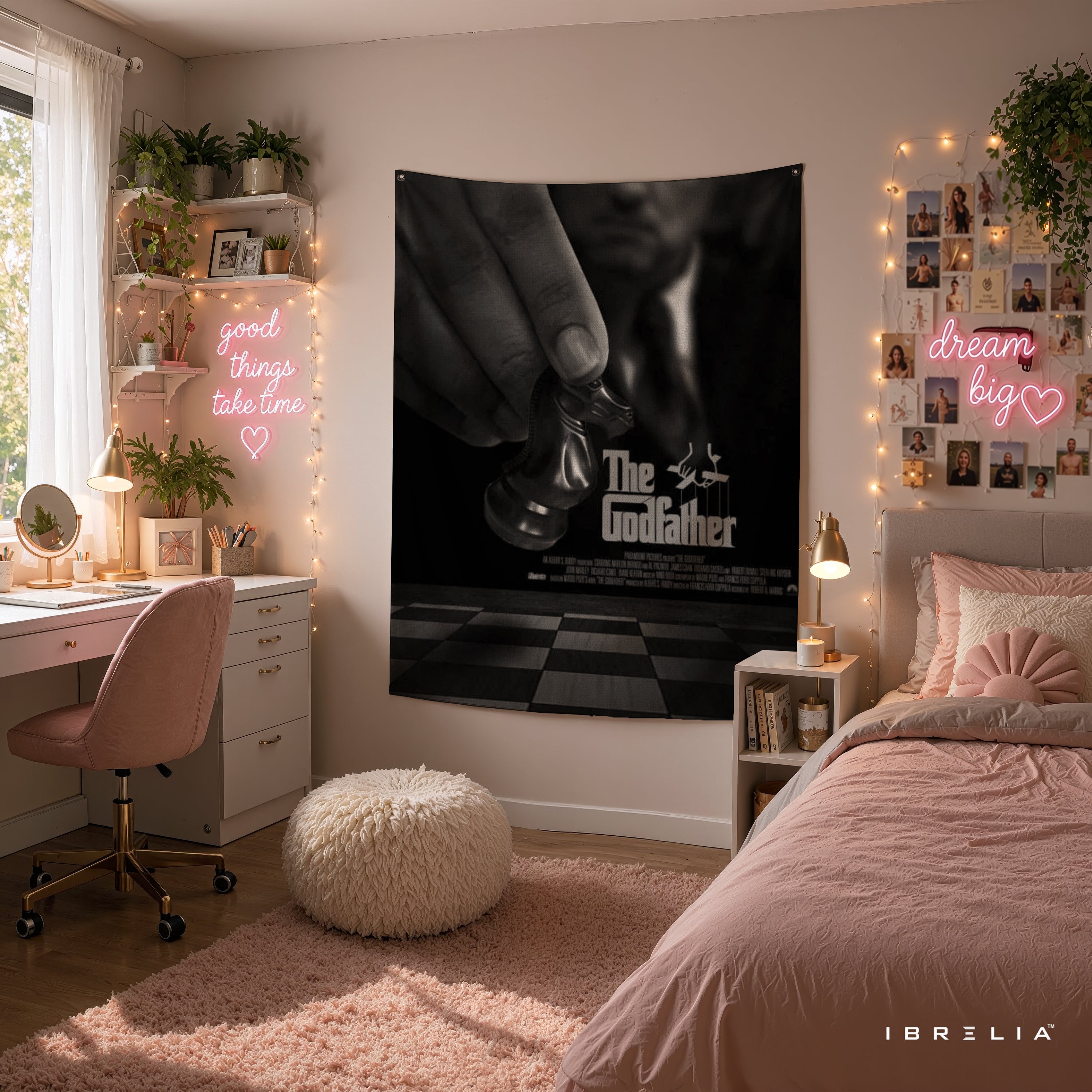The Godfather Chess Piece Wall Tapestry – Premium Movie Wall Hanging & Home Decor in Pakistan