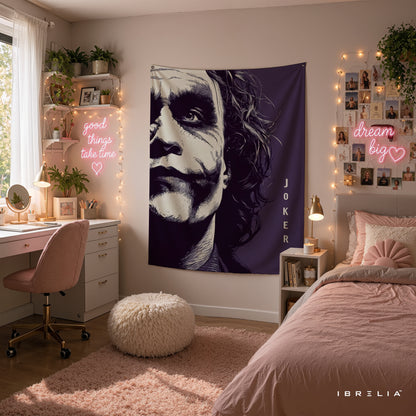 The Dark Knight Joker Portrait Wall Tapestry – Premium Movie Wall Hanging & Home Decor in Pakistan