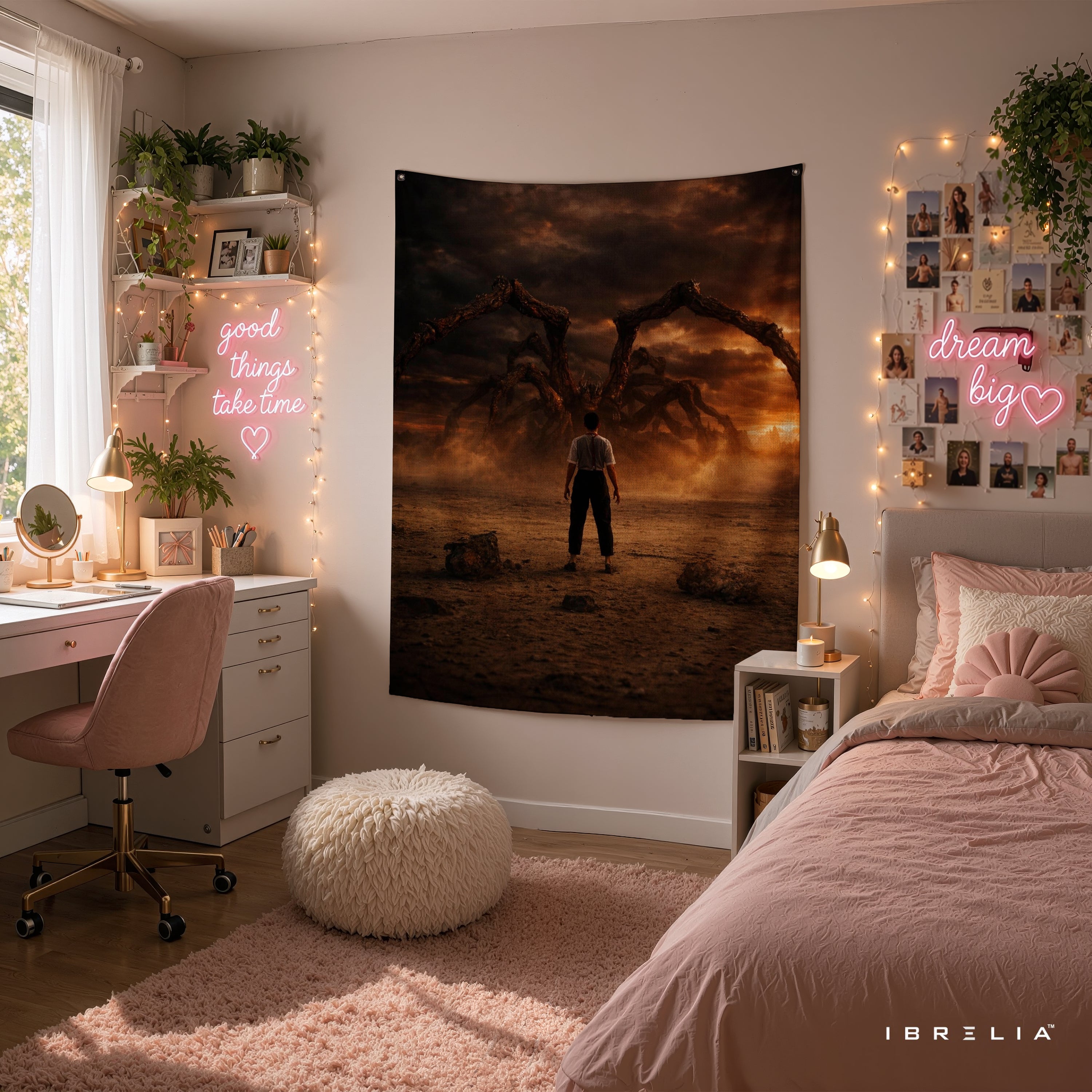 Stranger Things Mind Flayer Wall Tapestry – Epic Monster Fan Art Wall Hanging