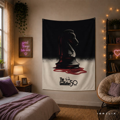 The Godfather 50th Anniversary Chess Knight Wall Tapestry – Premium Movie Wall Hanging & Home Decor in Pakistan