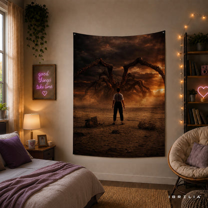Stranger Things Mind Flayer Wall Tapestry – Epic Monster Fan Art Wall Hanging