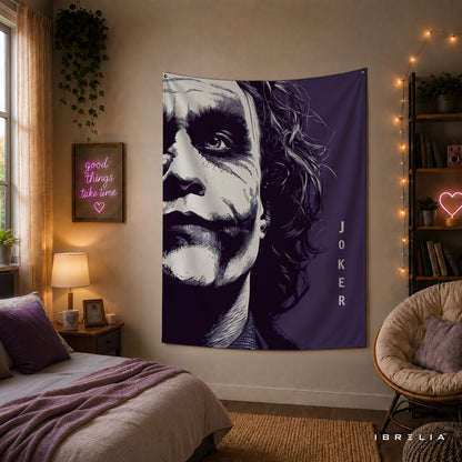 The Dark Knight Joker Portrait Wall Tapestry – Premium Movie Wall Hanging & Home Decor in Pakistan