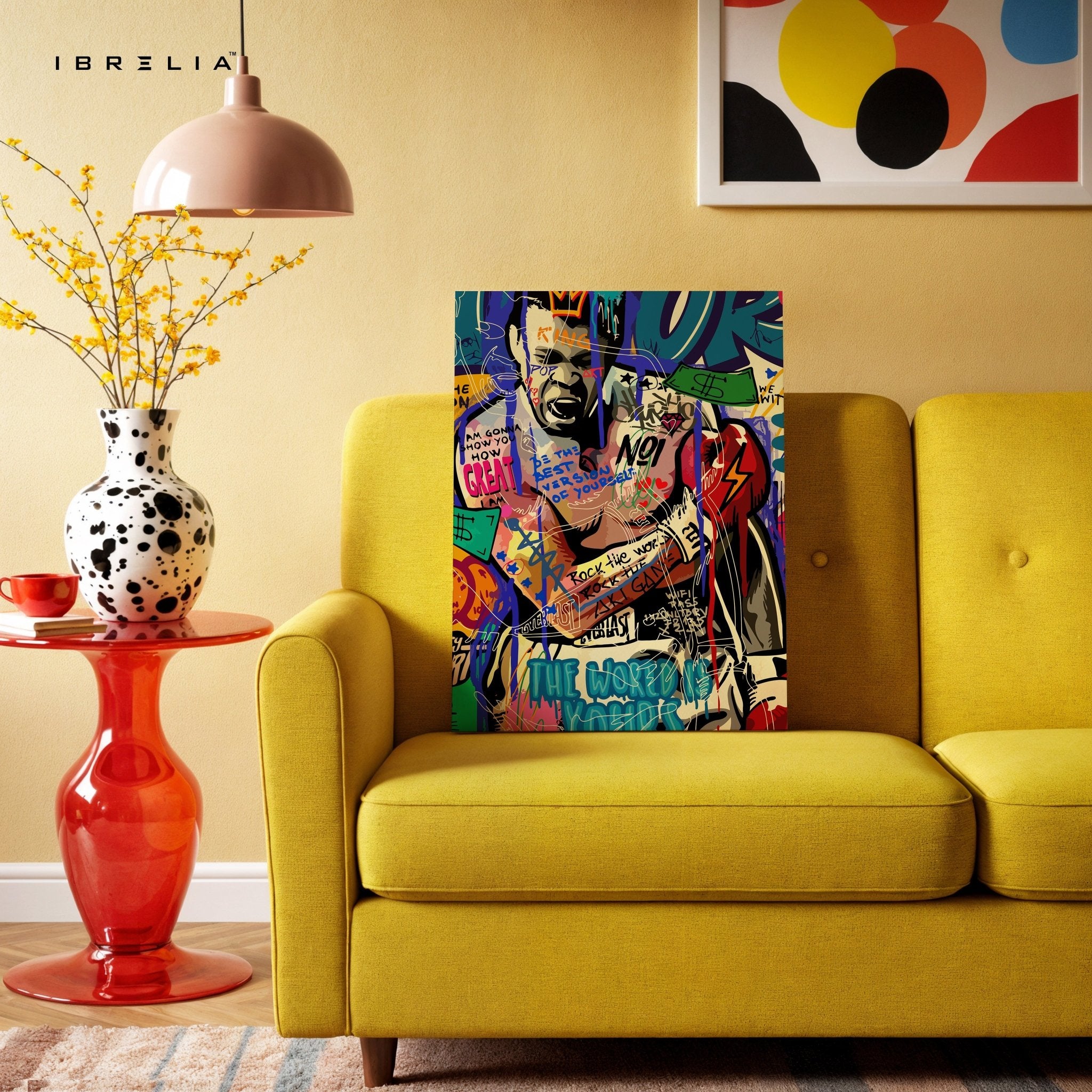 Muhammad Ali “The Greatest” Graffiti 4K Wall Art in Pakistan | IBRELIA™ - IBRELIA