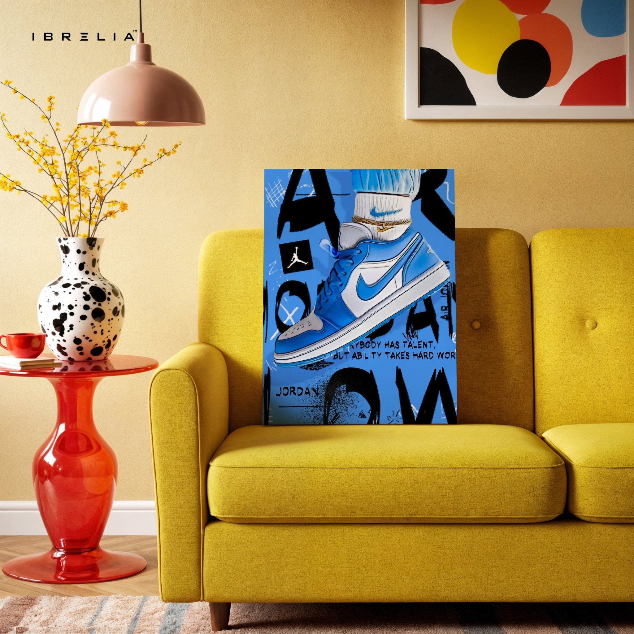 Air Jordan Blue Edition – 4K Ultra Wrap Frame Wall Art in Pakistan | IBRELIA™ - IBRELIA
