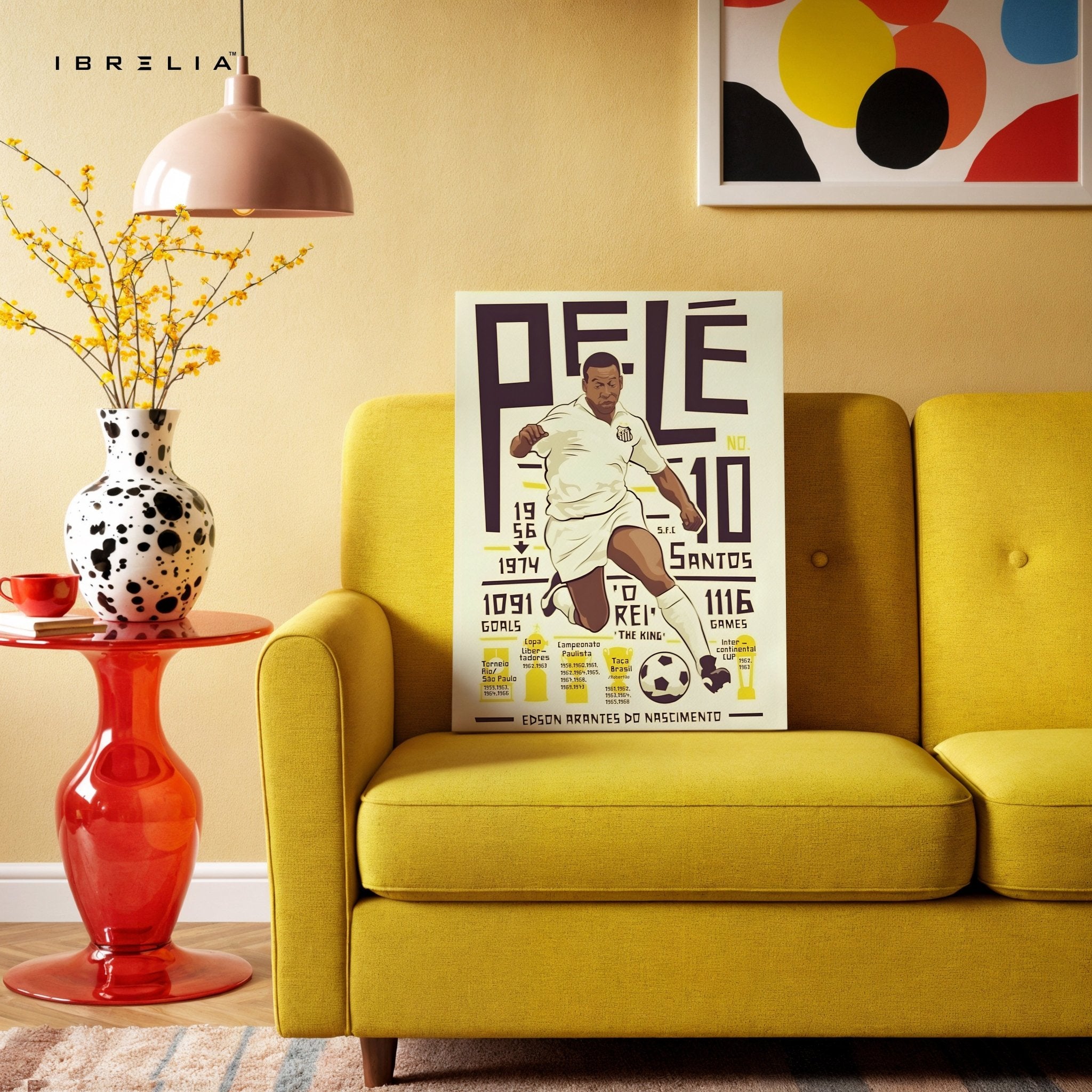 Pelé Wall Art – Santos Legacy Edition | IBRELIA™ - IBRELIA