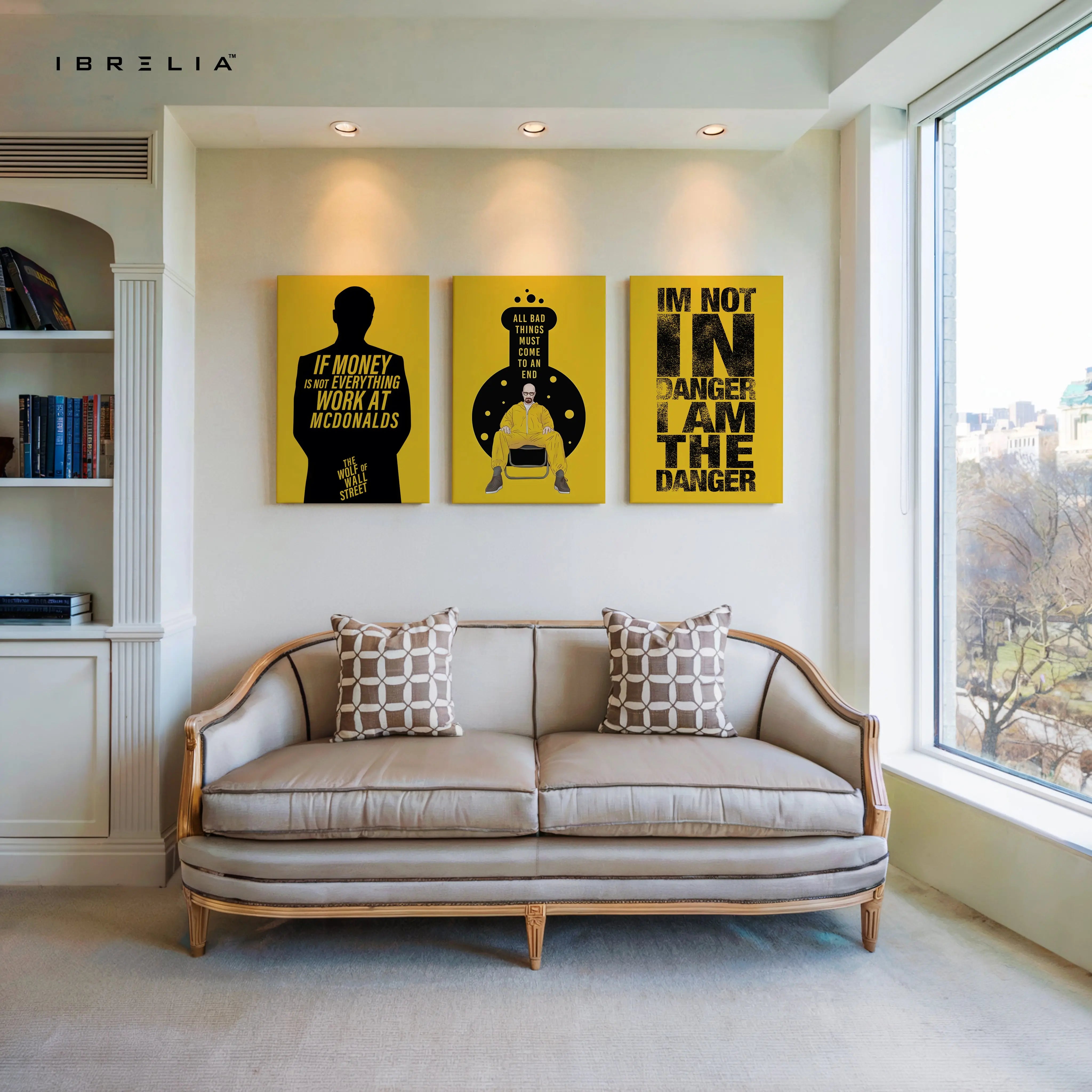 Breaking Bad Heisenberg Quote 3 Panel 4K Ultra HD Wall Art in Pakistan | IBRELIA™ IBRELIA