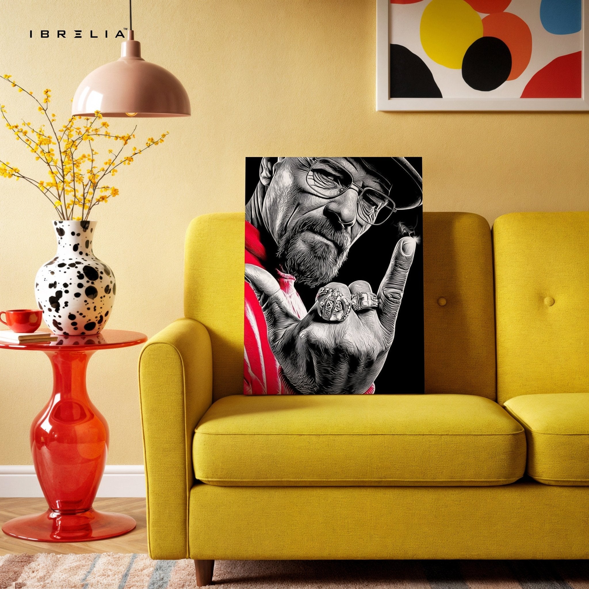 Walter White Graffiti Power Wall Frame | 4K Ultra Wrap Frame Wall Art in Pakistan | IBRELIA™