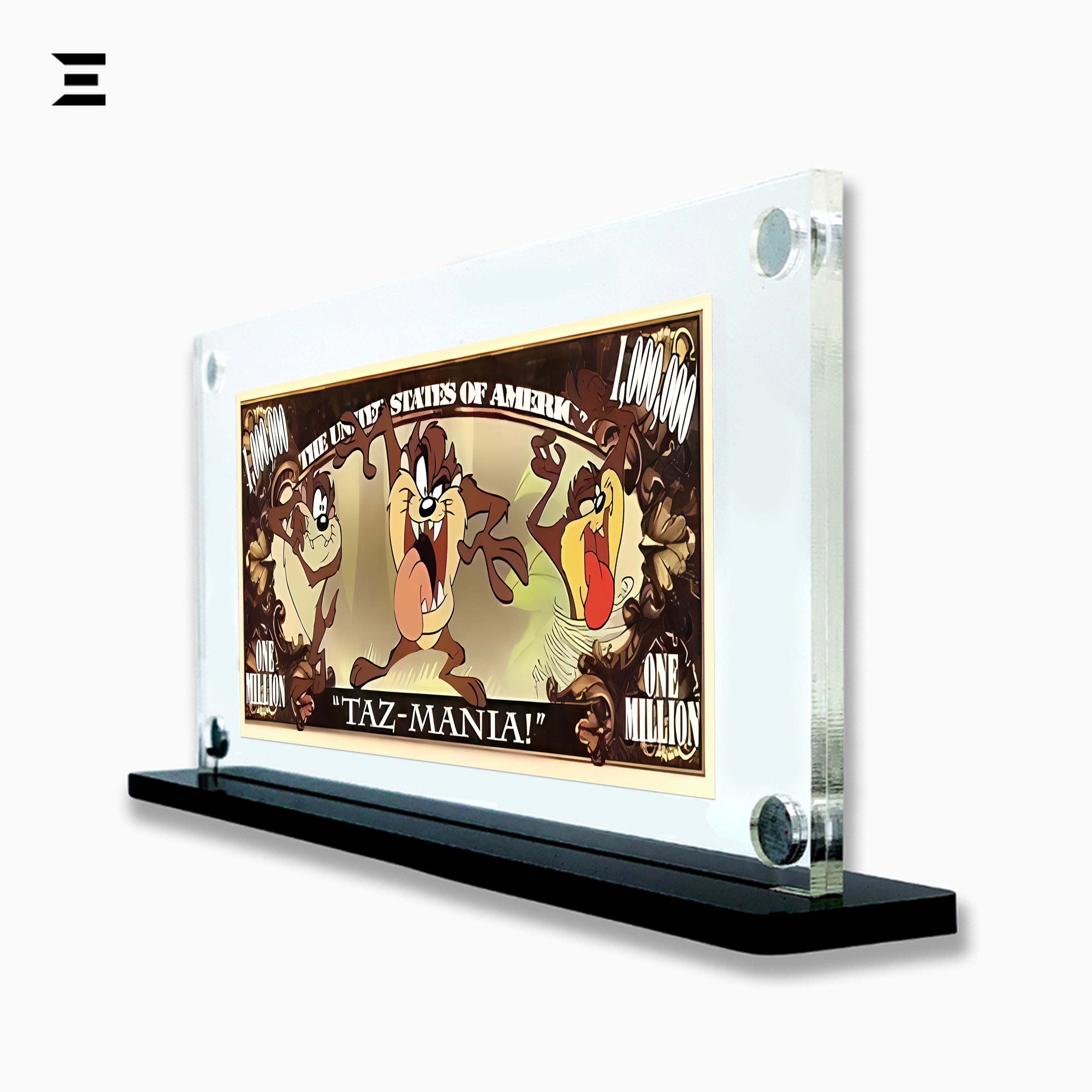 Premium Magnetic Acrylic Frame with Black Base – Taz "TAZ-MANIA! Million Dollar Edition" IBRELIA