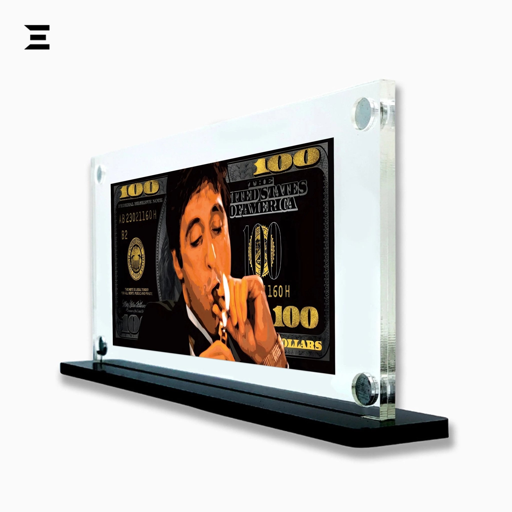 Premium Magnetic Acrylic Frame with Black Base – Tony Montana Scarface Pop Art - IBRELIA