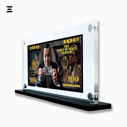 Premium Magnetic Acrylic Frame with Black Base – The Wolf of Wall Street Edition IBRELIA