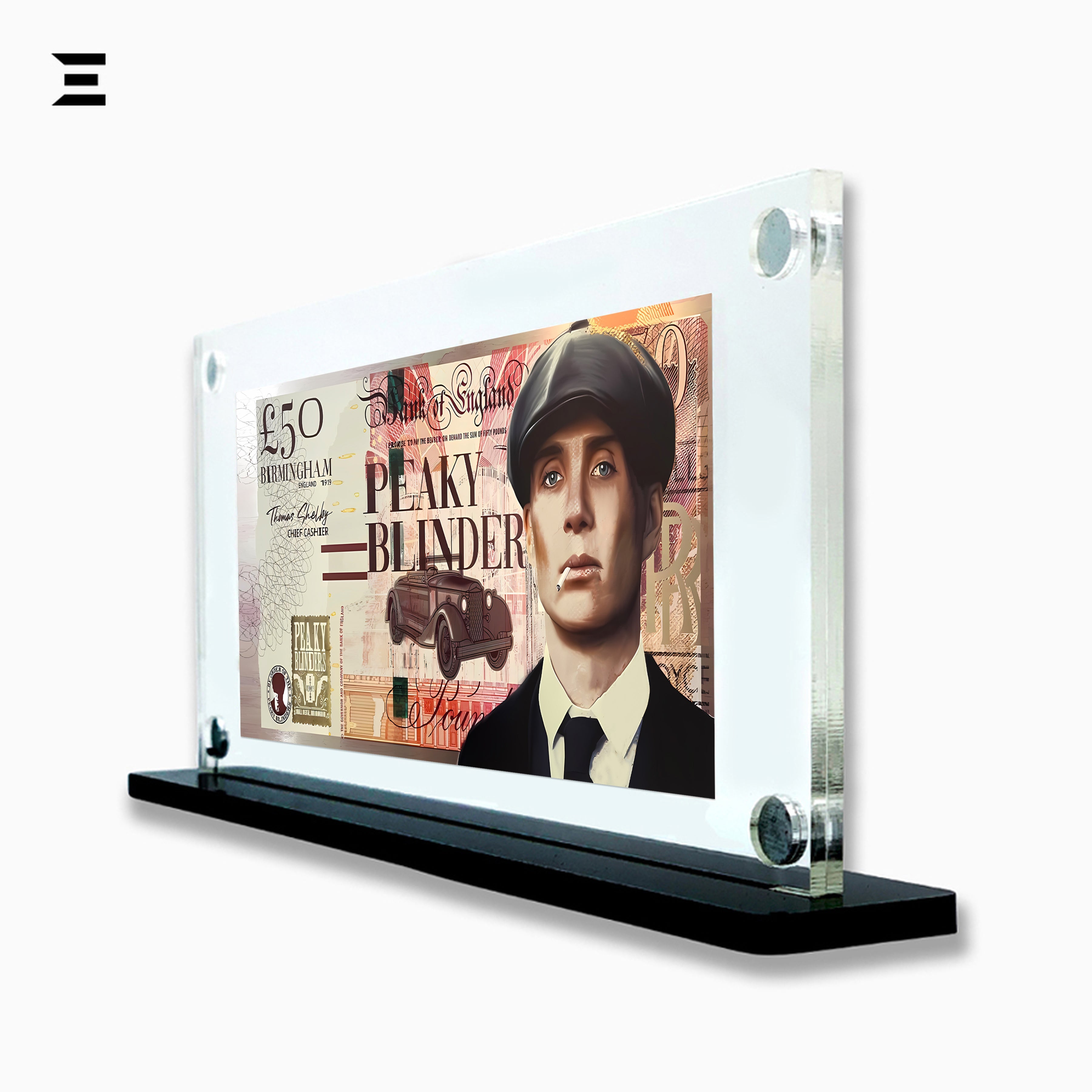 Premium Magnetic Acrylic Frame with Black Base – Peaky Blinders Edition IBRELIA