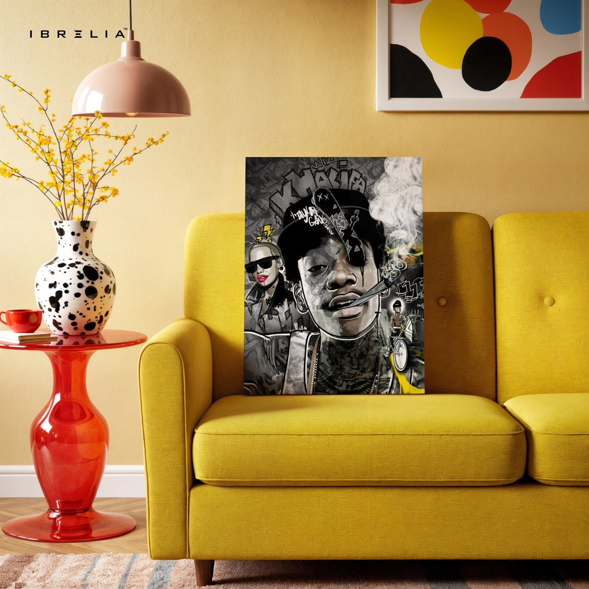 Wiz Khalifa Graffiti Wall Frame | 4K Ultra Wrap Frame Wall Art in Pakistan | IBRELIA™ - IBRELIA