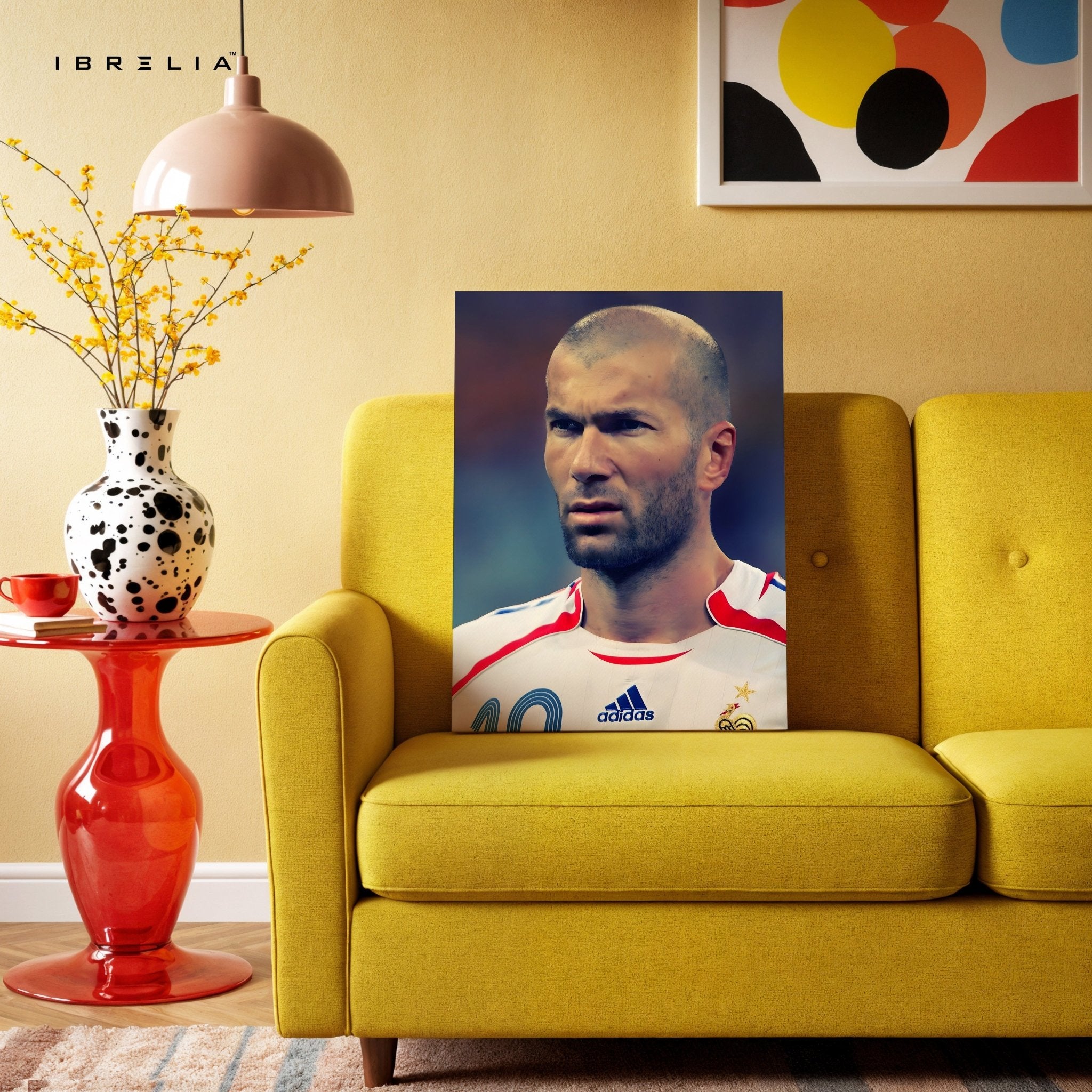 Zinedine Zidane – The Maestro Wall Frame | 4K Ultra Wrap Frame Wall Art in Pakistan | IBRELIA™ - IBRELIA