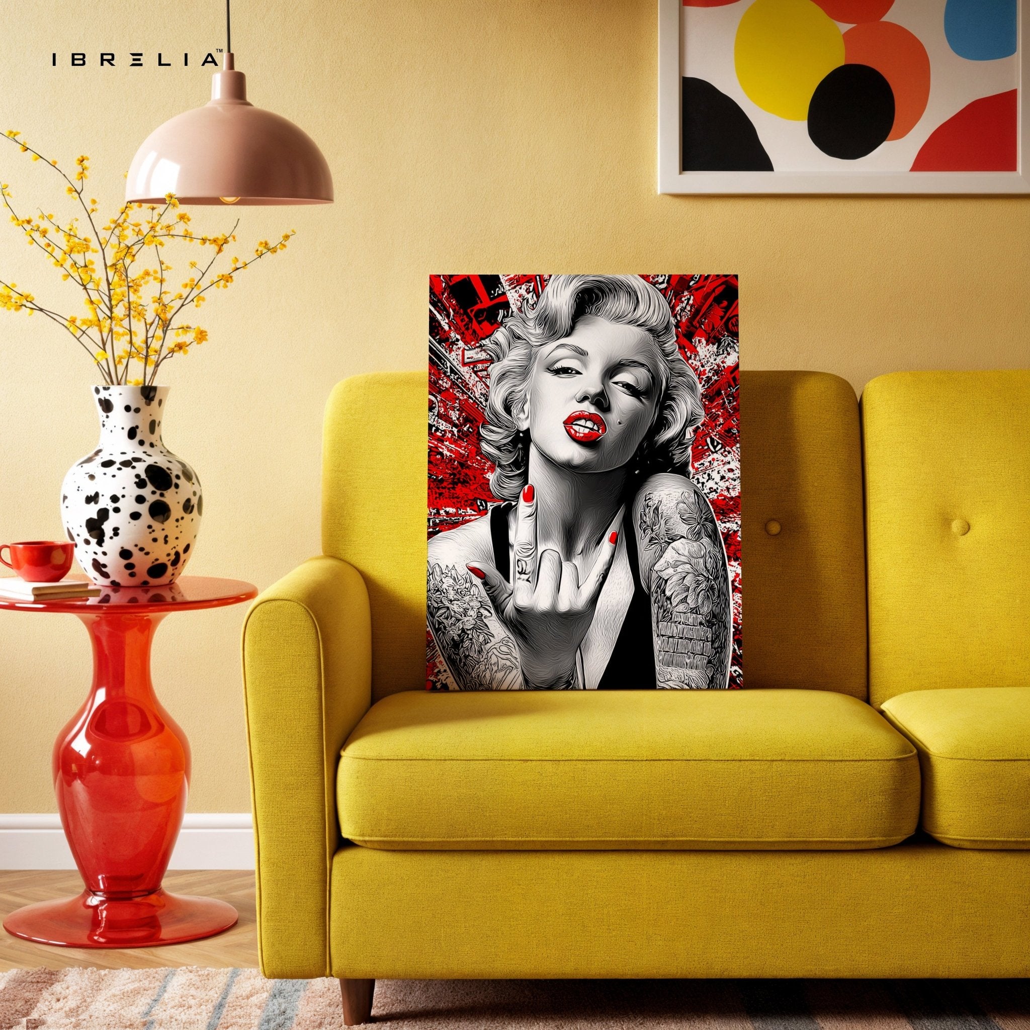 Rebel Marilyn Tattoo Wall Frame | 4K Ultra Wrap Frame Wall Art in Pakistan | IBRELIA™ - IBRELIA