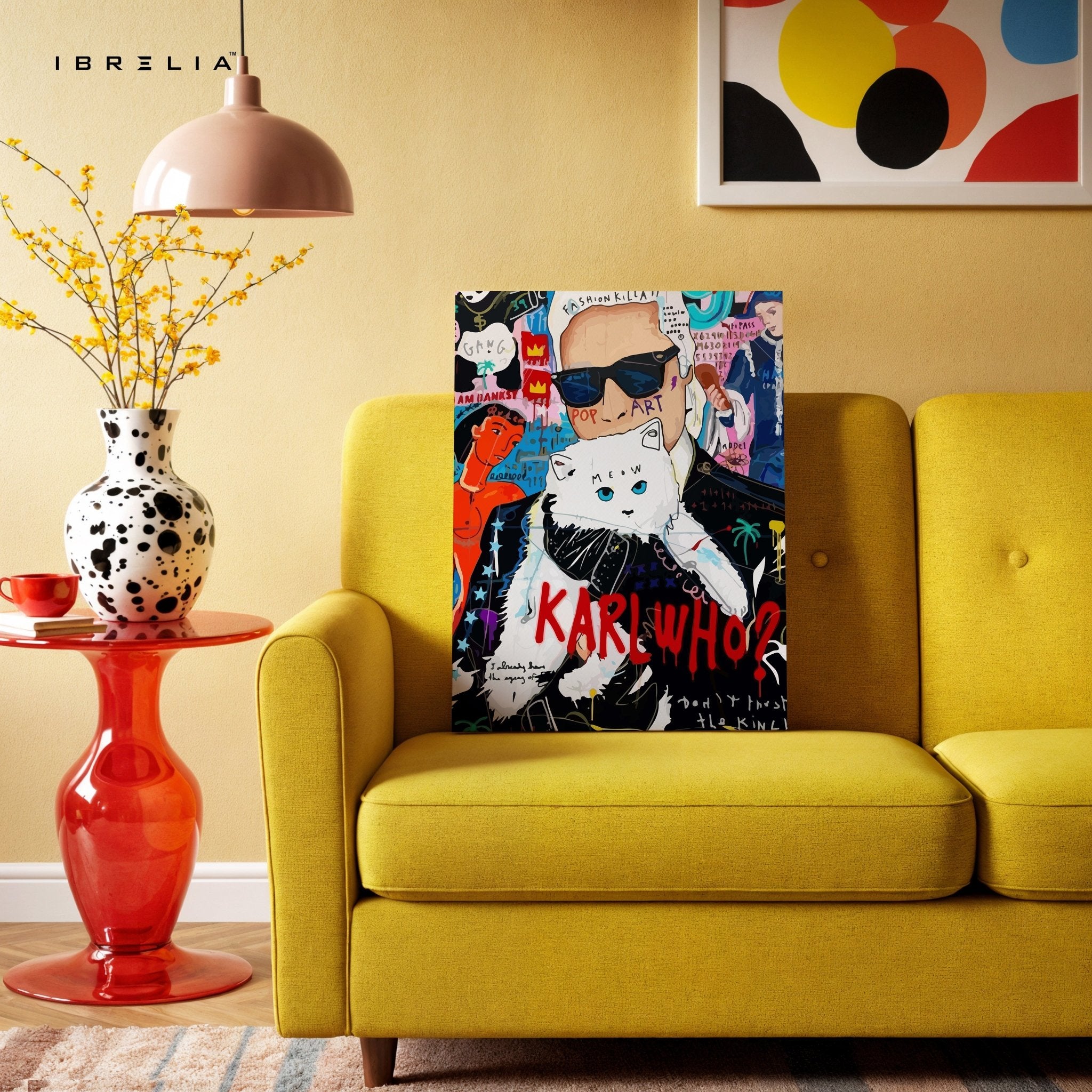 Karl Who? Fashion Graffiti Pop Art – 4K Ultra Wrap Frame Wall Art in Pakistan | IBRELIA™ - IBRELIA