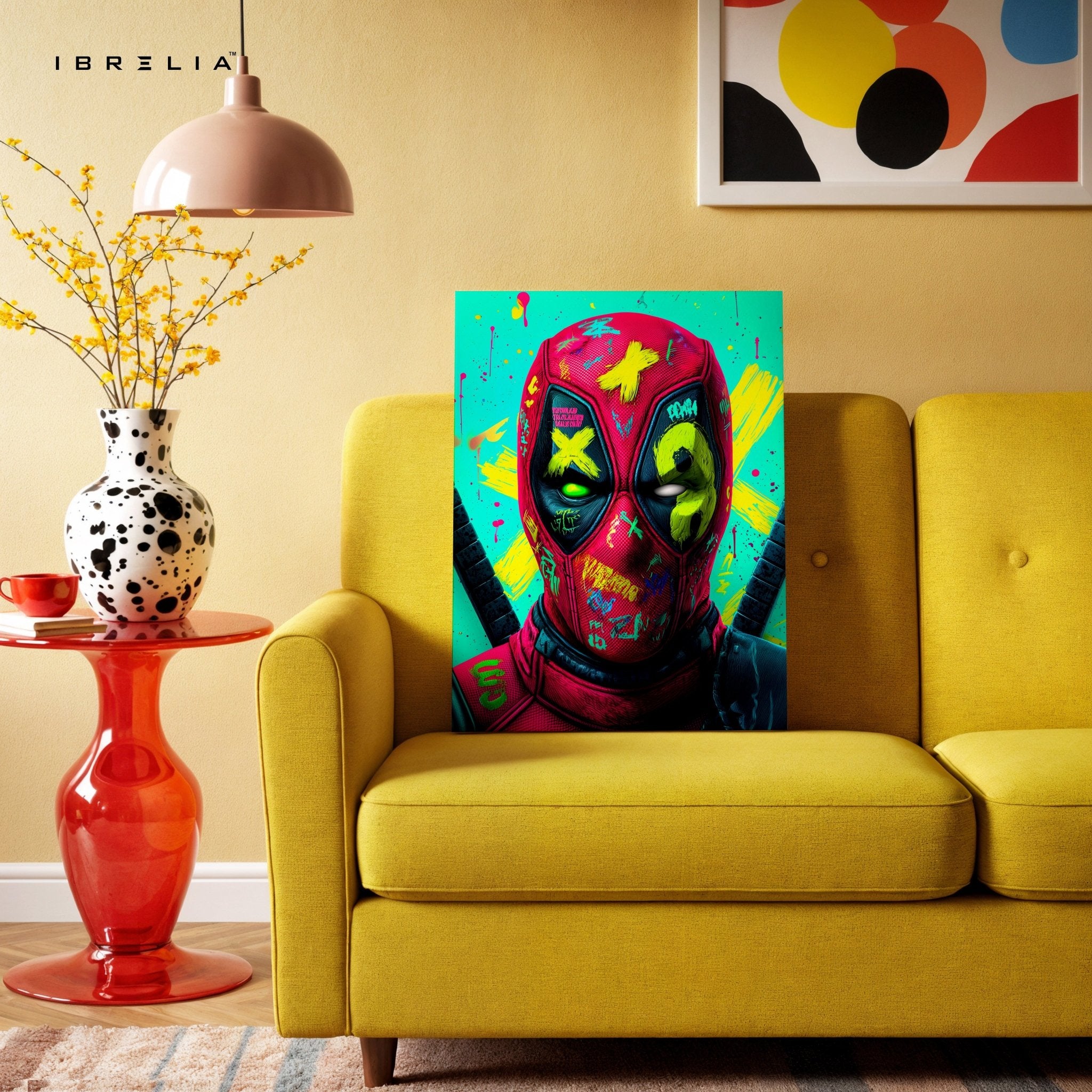 Graffiti Deadpool Wall Frame | 4K Ultra Wrap Frame Wall Art in Pakistan | IBRELIA™ - IBRELIA