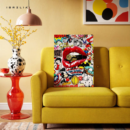 Pop Culture Explosion Wall Frame | 4K Ultra Wrap Frame Wall Art in Pakistan | IBRELIA™ - IBRELIA