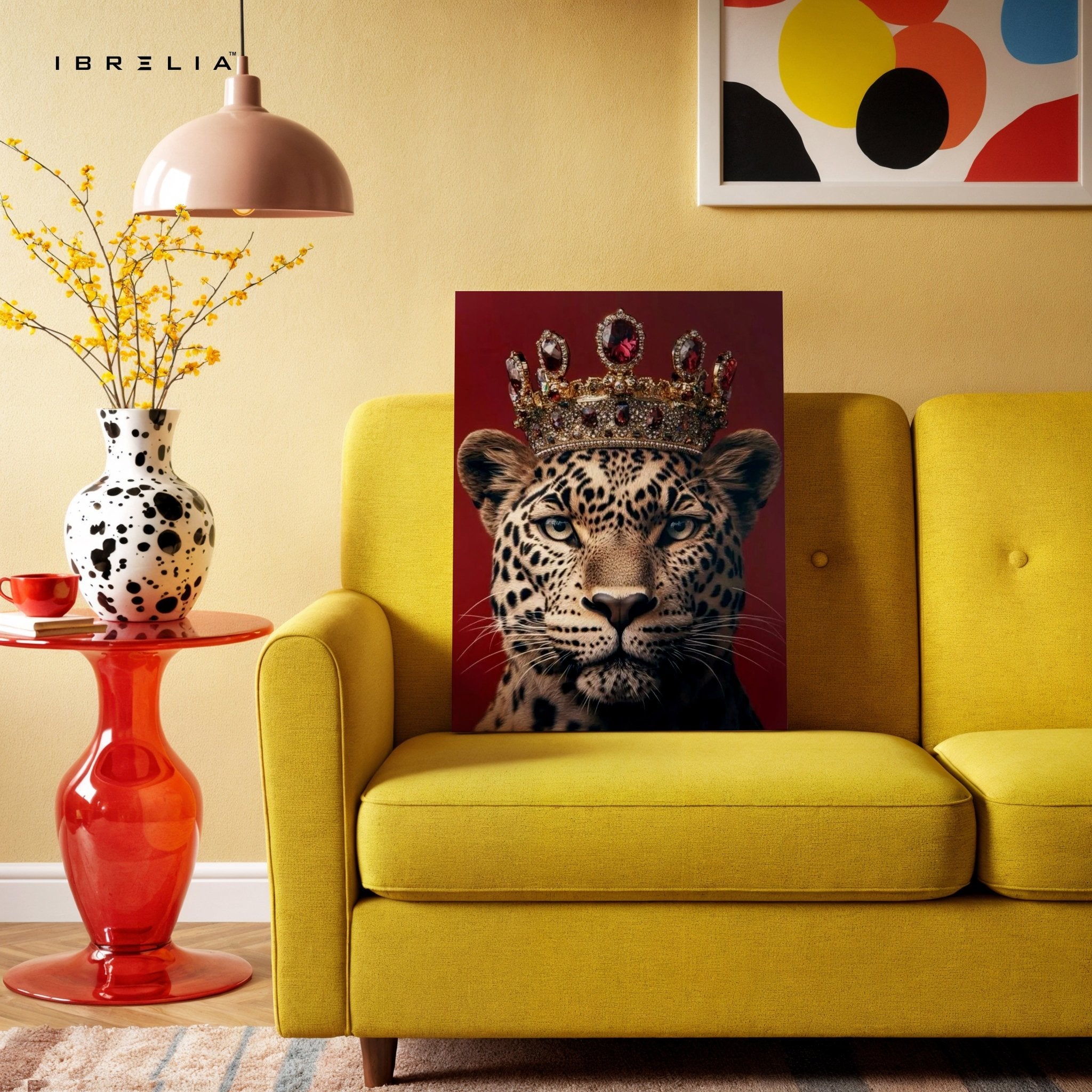 Royal Leopard King 4K Ultra HD Wall Art in Pakistan | IBRELIA™ - IBRELIA