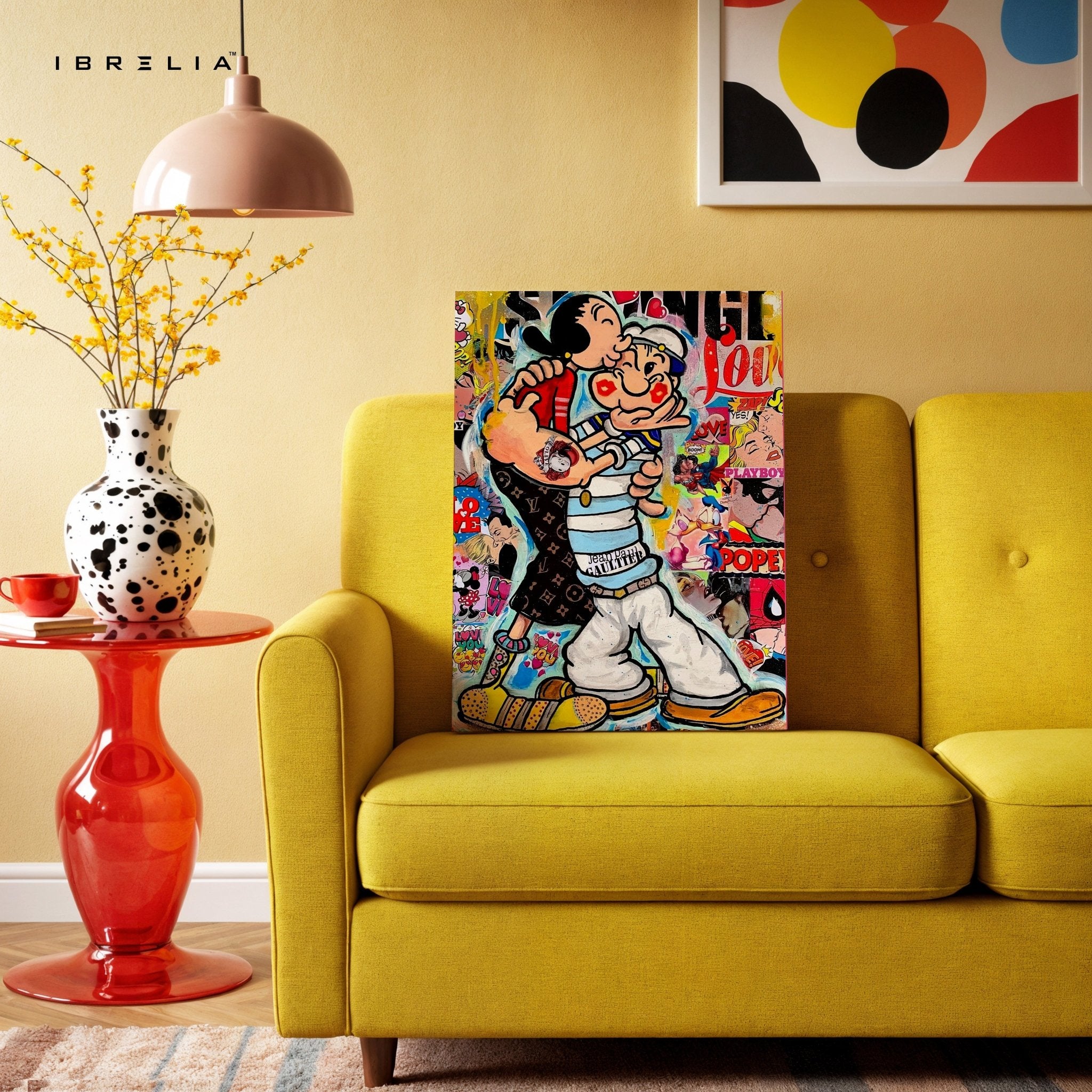 Popeye & Olive Street Love Wall Frame | 4K Ultra Wrap Frame Wall Art in Pakistan | IBRELIA™