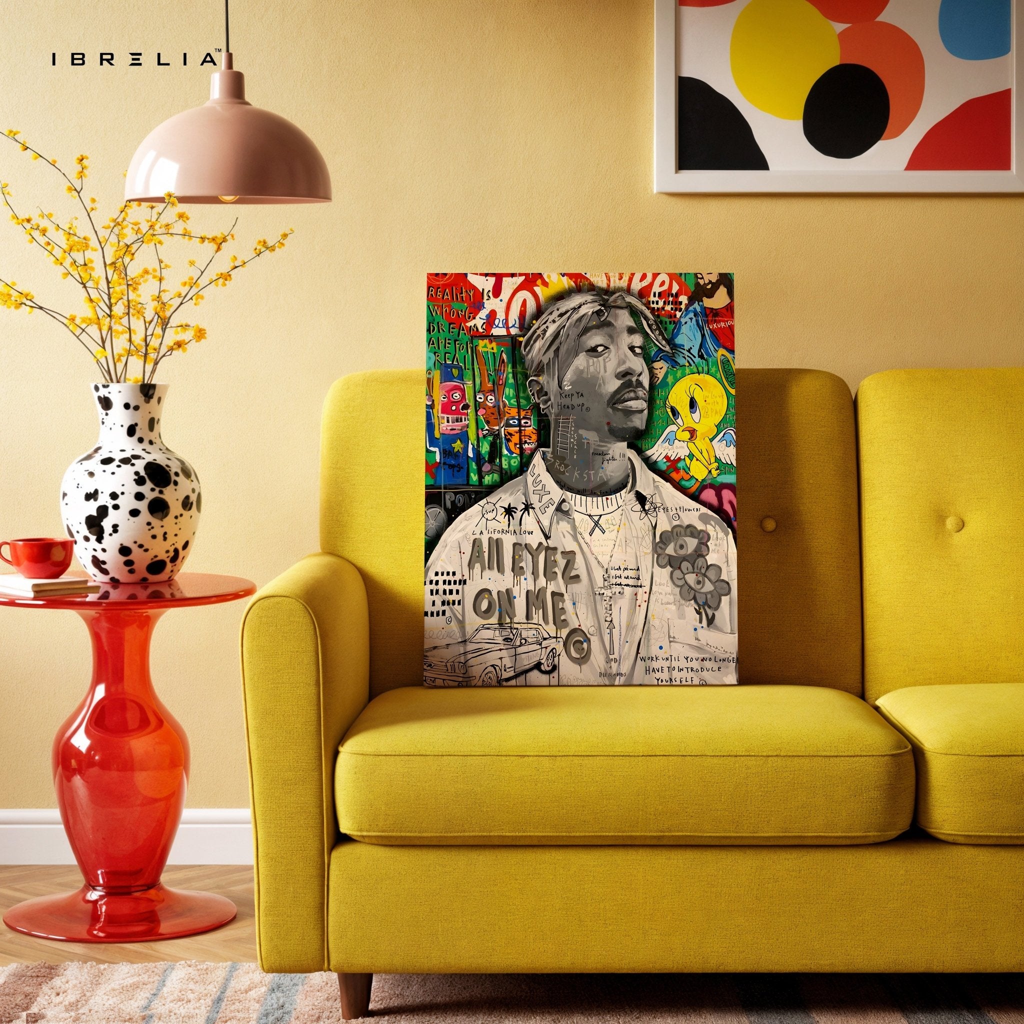 2Pac “All Eyez On Me” Graffiti 4K Wall Art in Pakistan | IBRELIA™ - IBRELIA