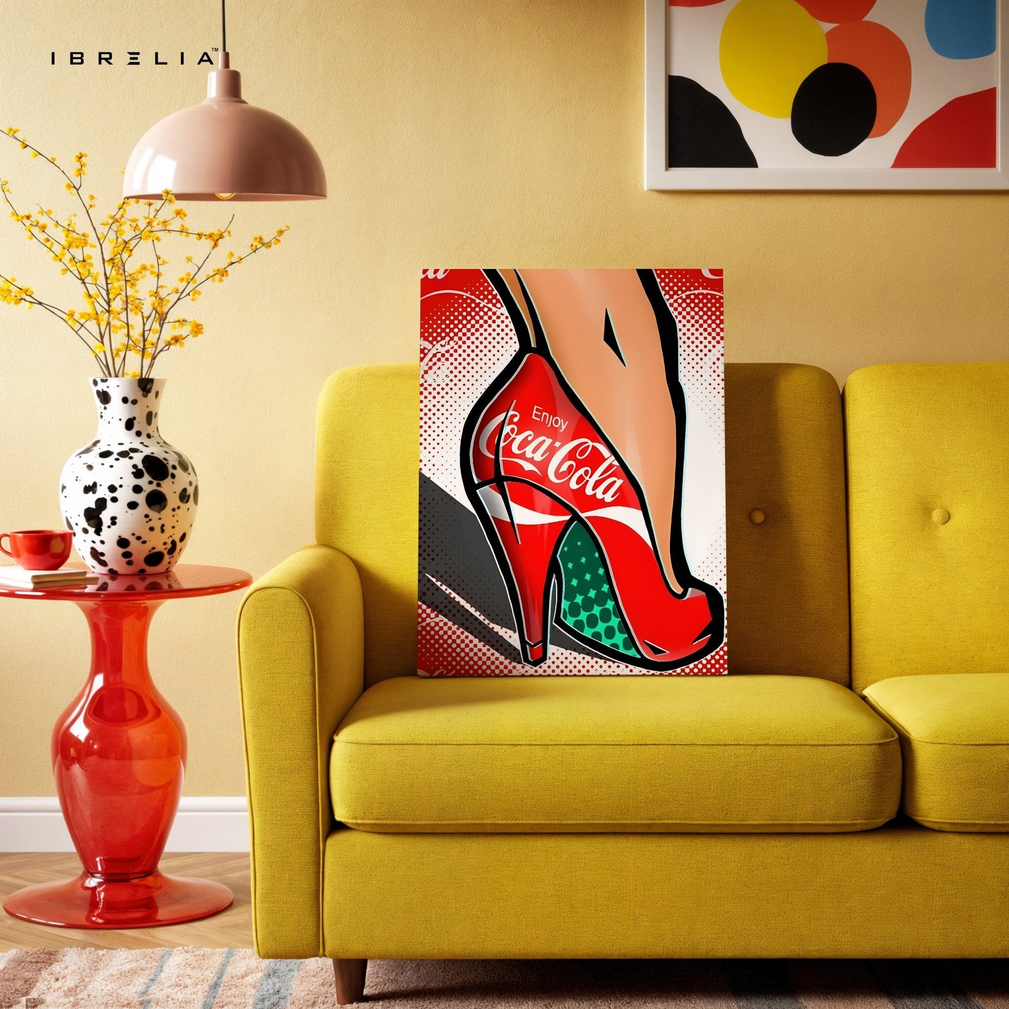 Coca - Cola Pop Art Heels Wall Frame | 4K Ultra Wrap Frame Wall Art in Pakistan | IBRELIA™ - IBRELIA