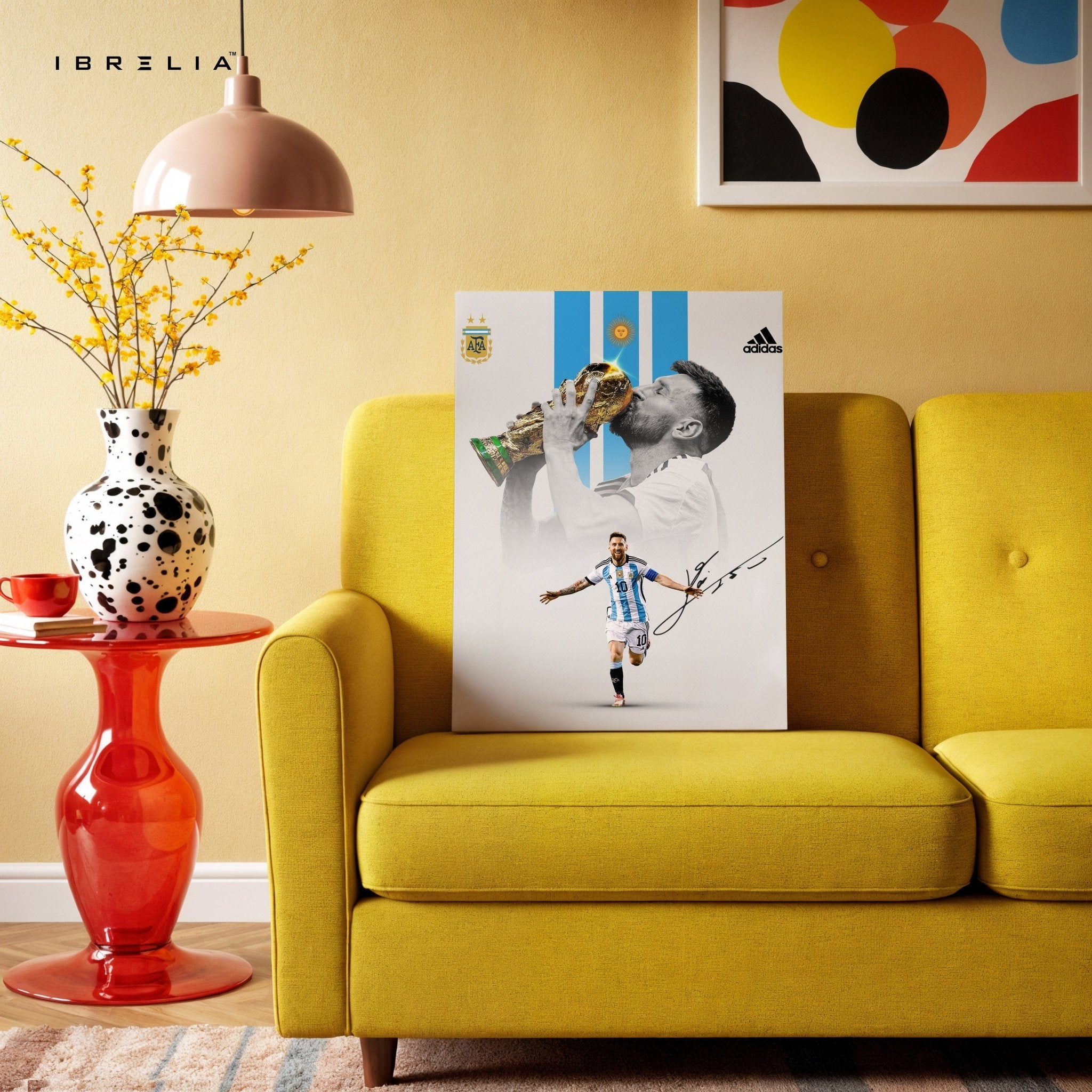 Lionel Messi World Cup Victory Wall Frame | 4K Ultra Wrap Frame Wall Art in Pakistan | IBRELIA™ - IBRELIA