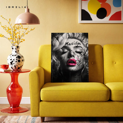 Marilyn Graffiti Portrait Wall Frame | 4K Ultra Wrap Frame Wall Art in Pakistan | IBRELIA™ - IBRELIA
