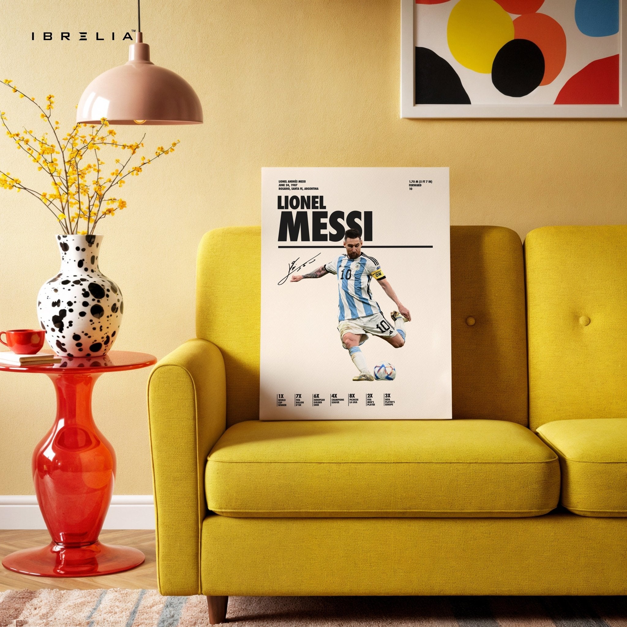Lionel Messi Argentina Kick Pose – 4K Ultra Wrap Frame Wall Art in Pakistan | IBRELIA™ - IBRELIA