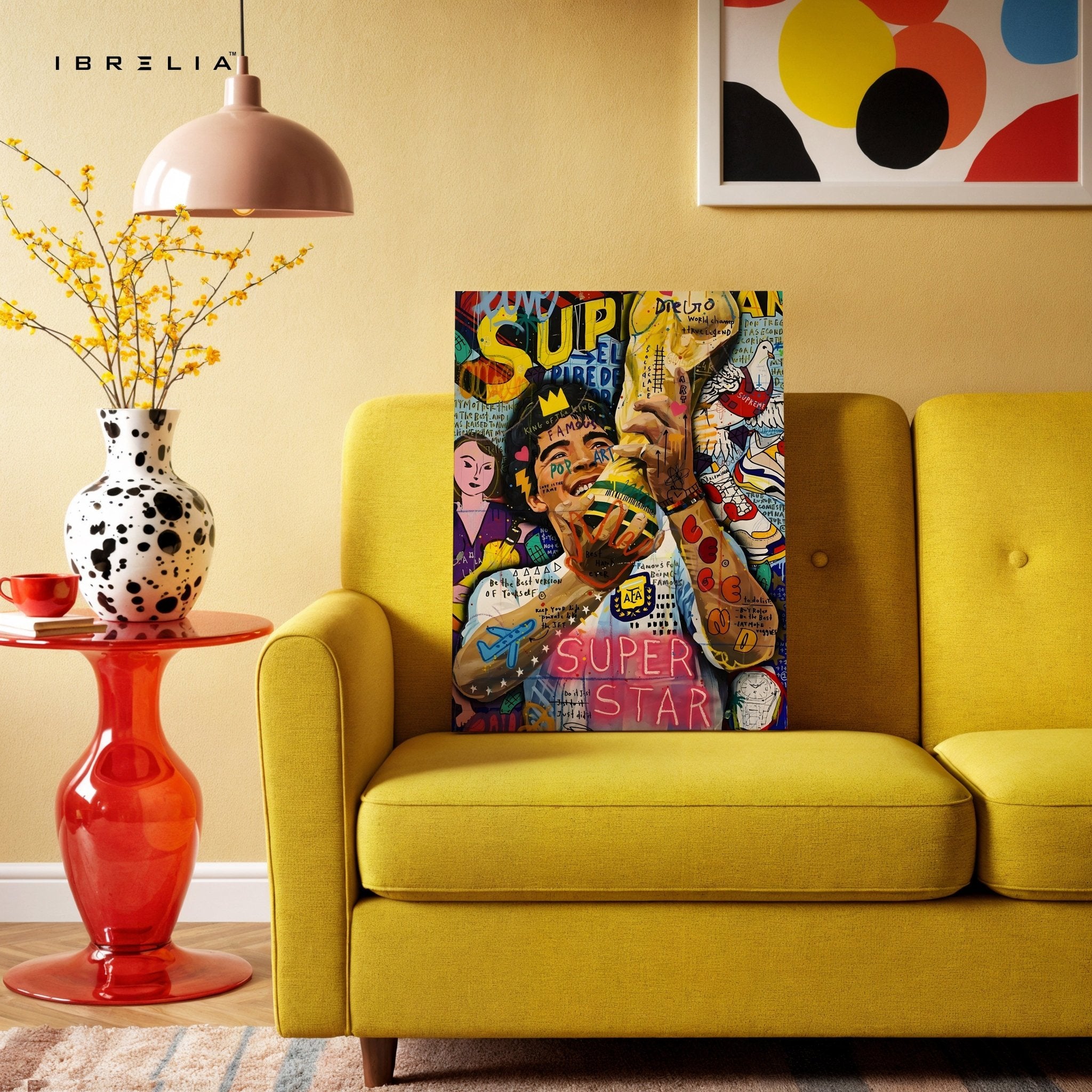 Lionel Messi “Superstar” Graffiti 4K Wall Art in Pakistan | IBRELIA™ - IBRELIA