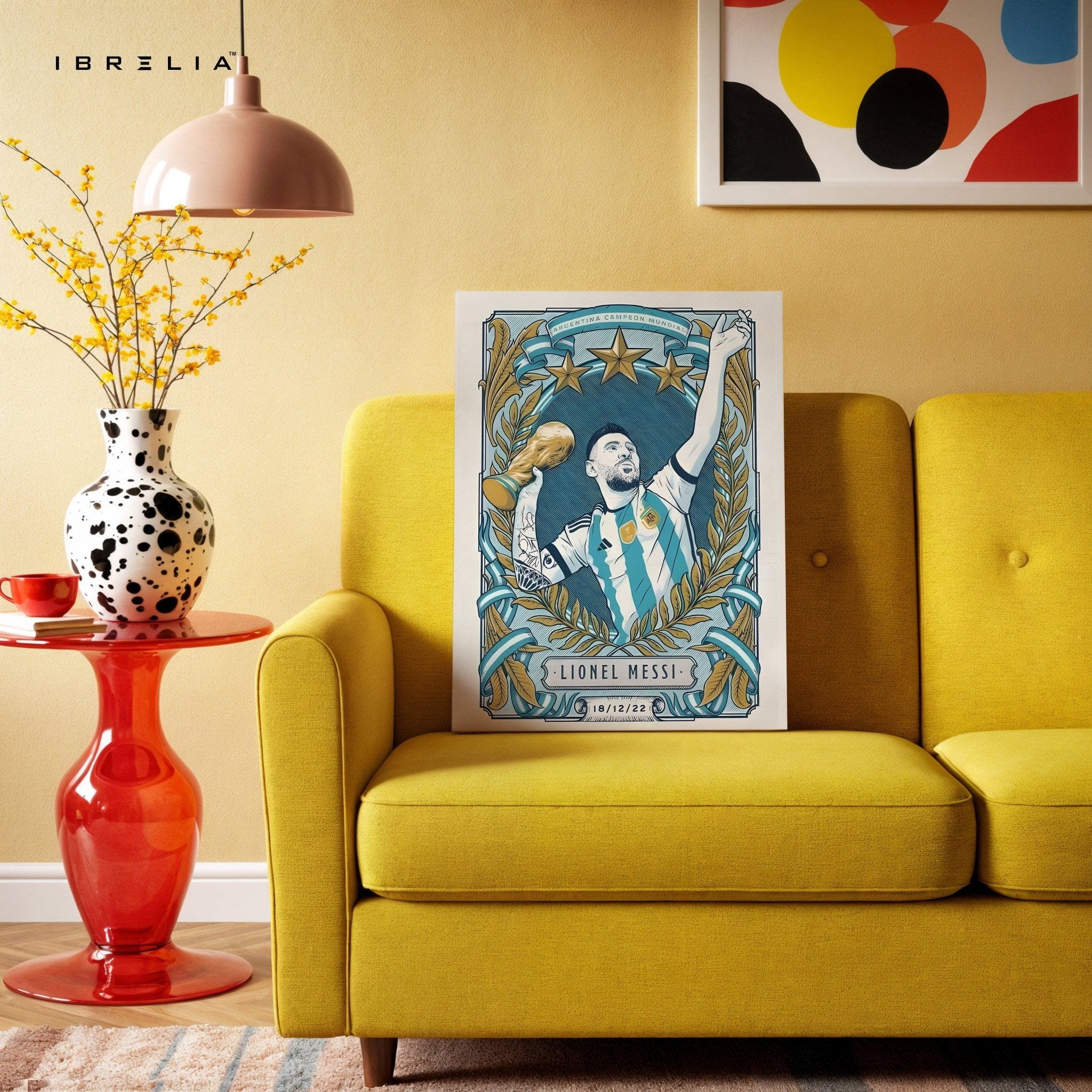 Lionel Messi Wall Art – World Cup Glory Edition | IBRELIA™ - IBRELIA