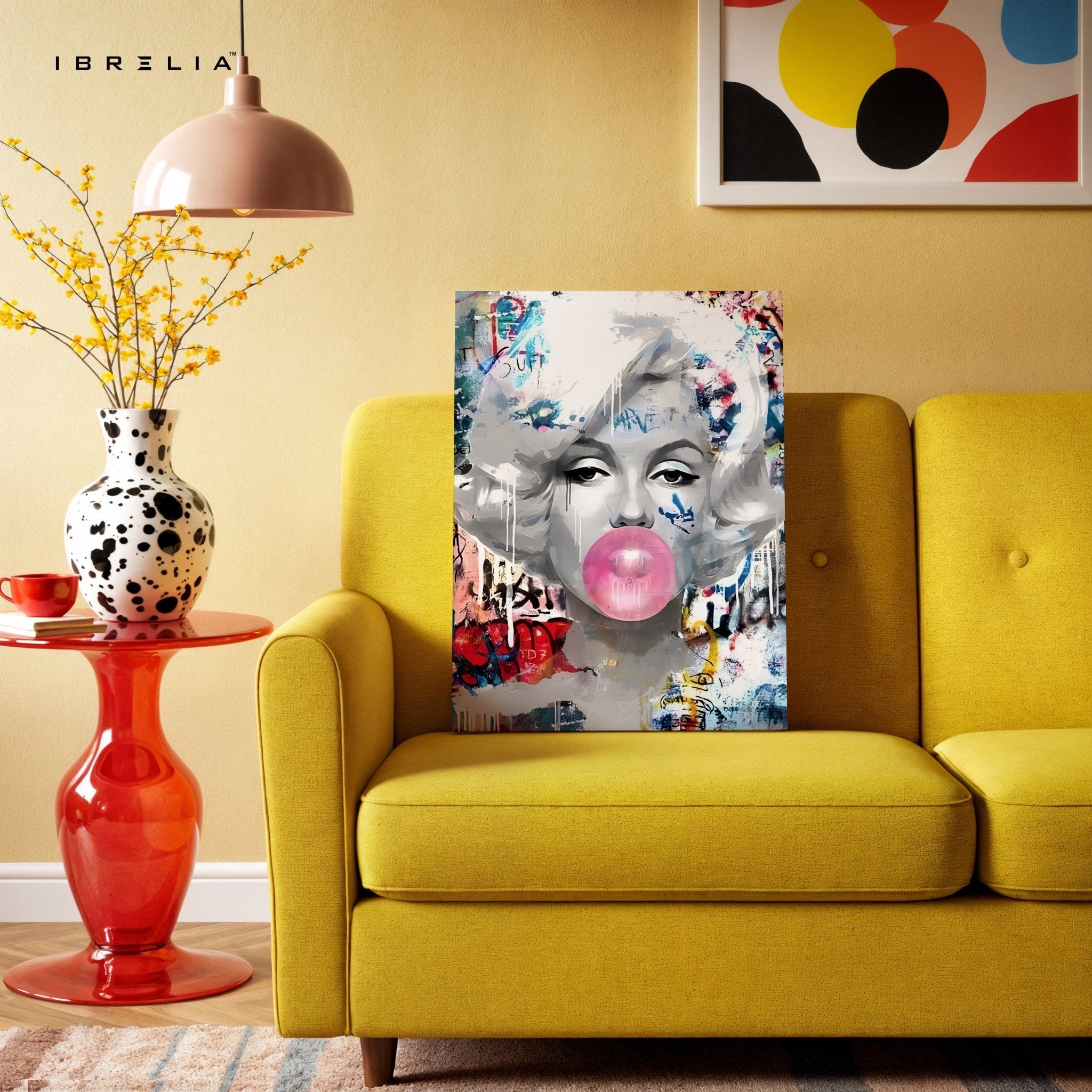 Marilyn Monroe “Bubblegum Graffiti” Wall Frame | 4K Ultra Wrap Frame Wall Art in Pakistan | IBRELIA™