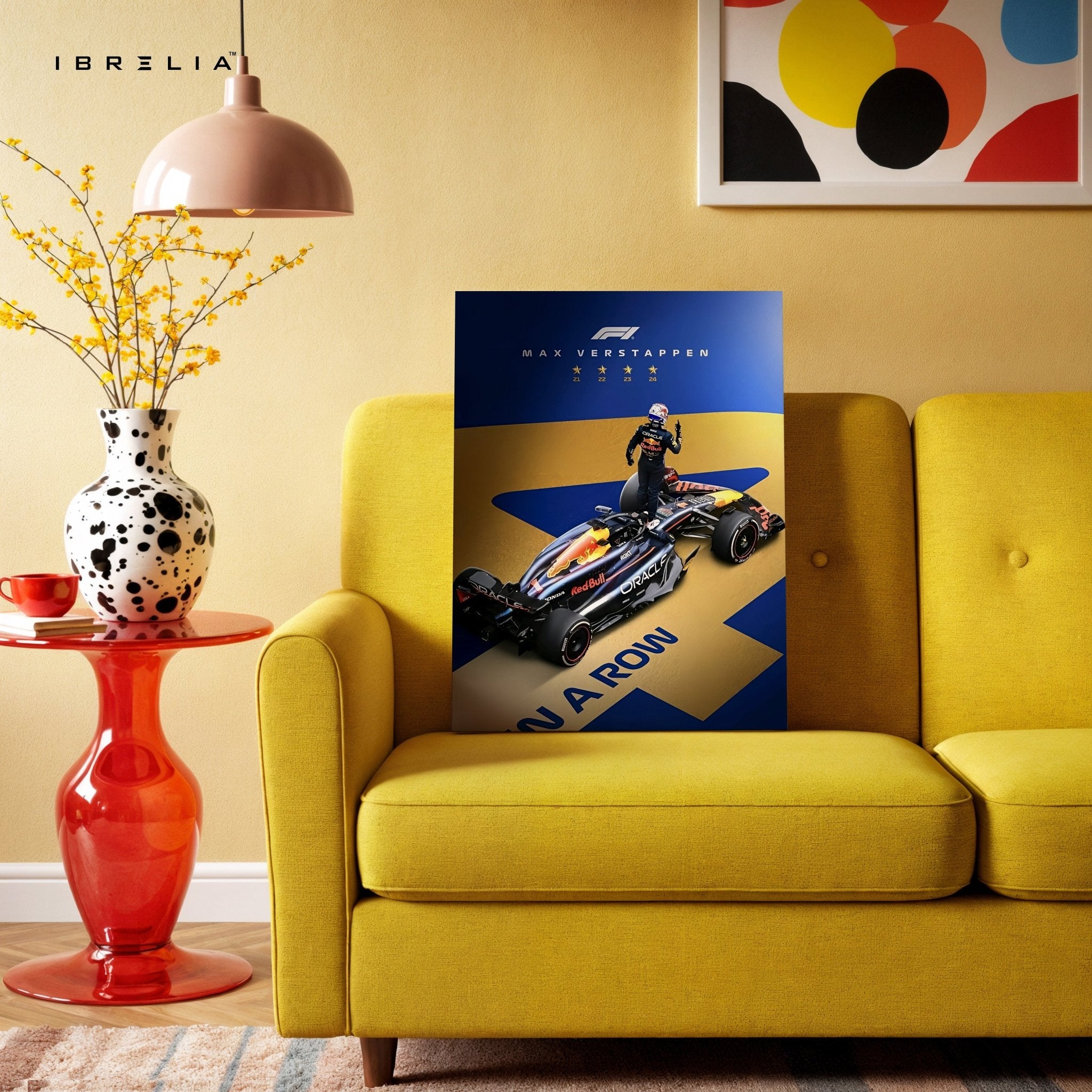 Max Verstappen F1 Champion 4K Ultra Wrap Frame Wall Art in Pakistan | IBRELIA™ - IBRELIA