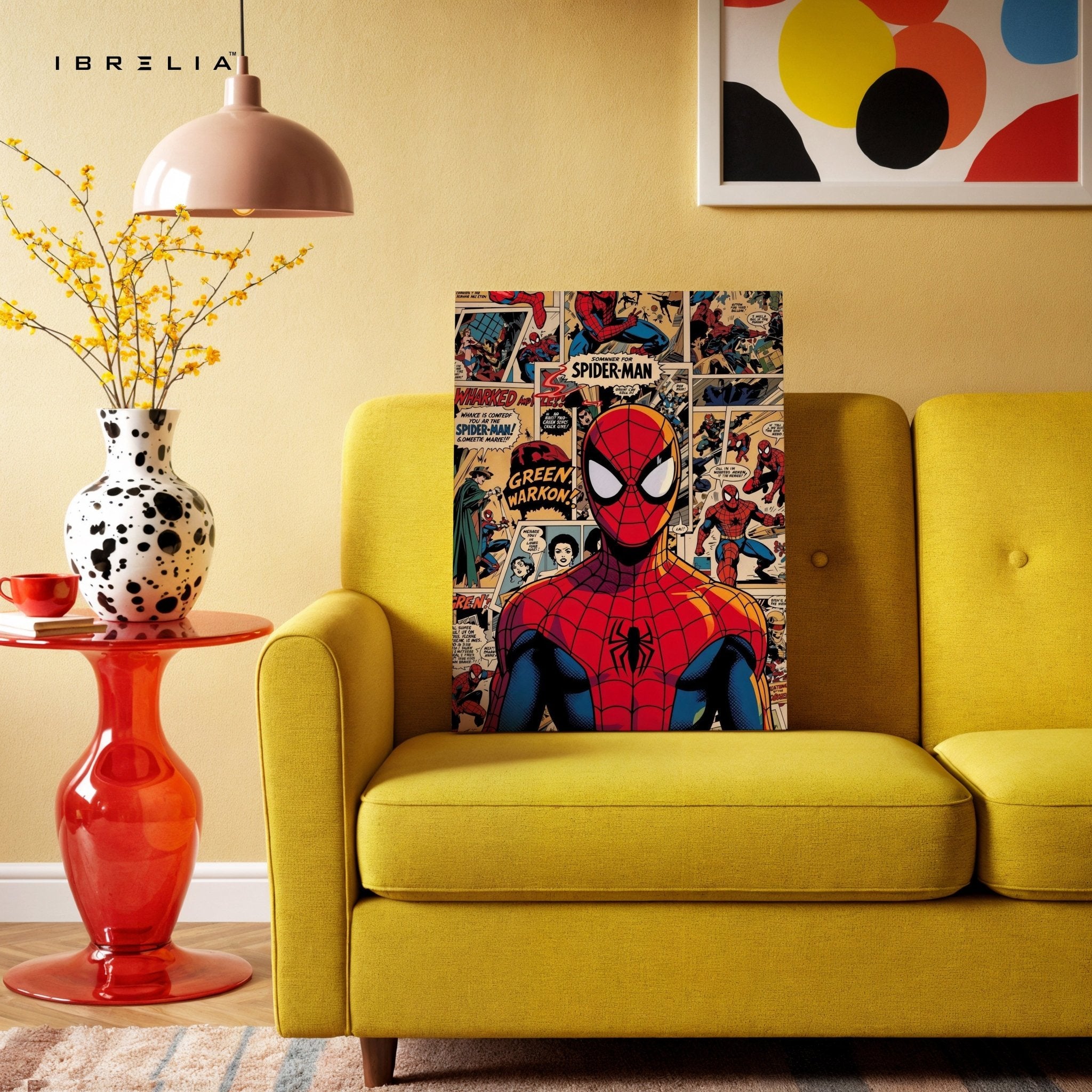 Spider - Man Classic Comic Wall Frame | 4K Ultra Wrap Frame Wall Art in Pakistan | IBRELIA™ - IBRELIA